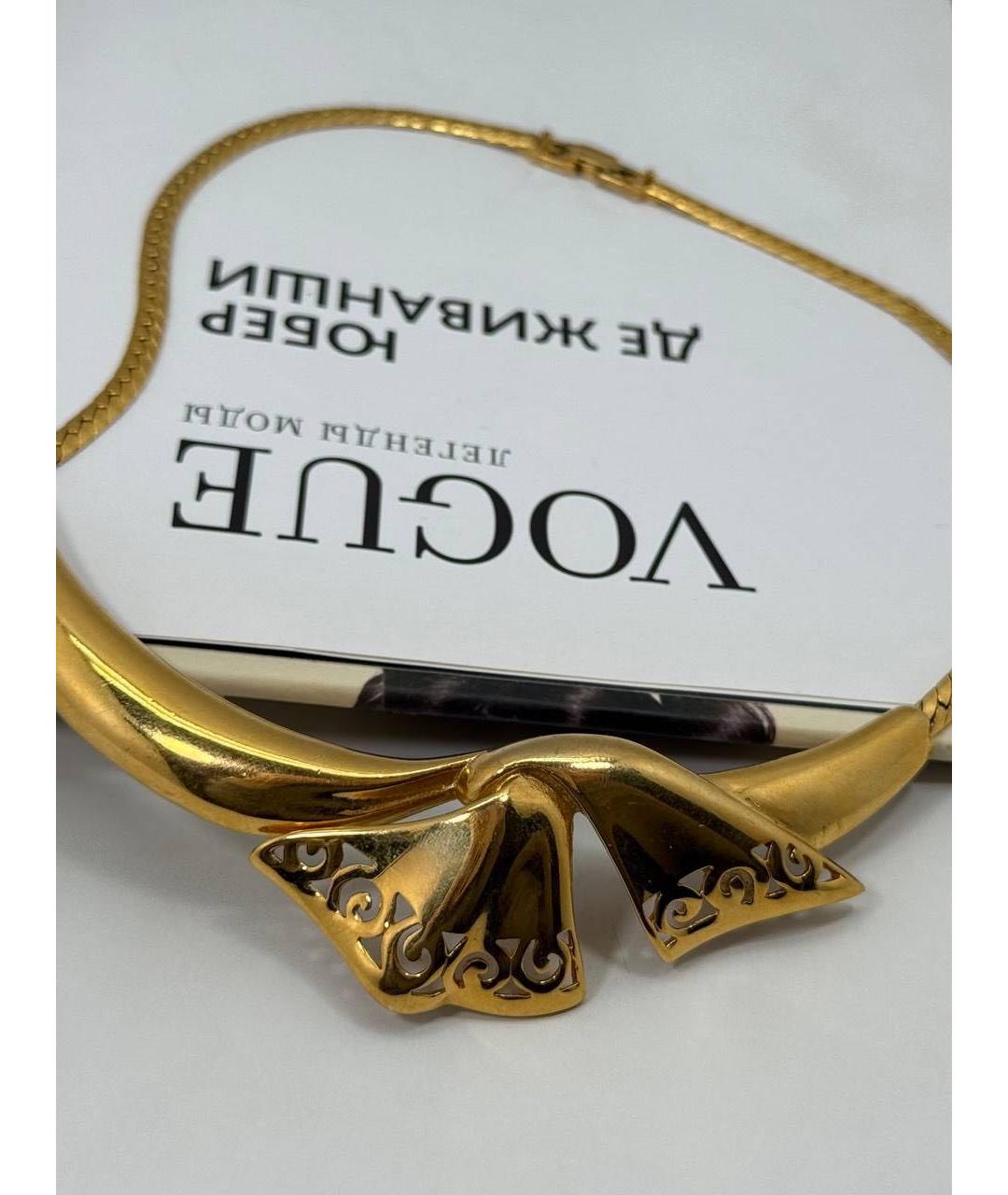 GIVENCHY Золотое металлическое колье, фото 7