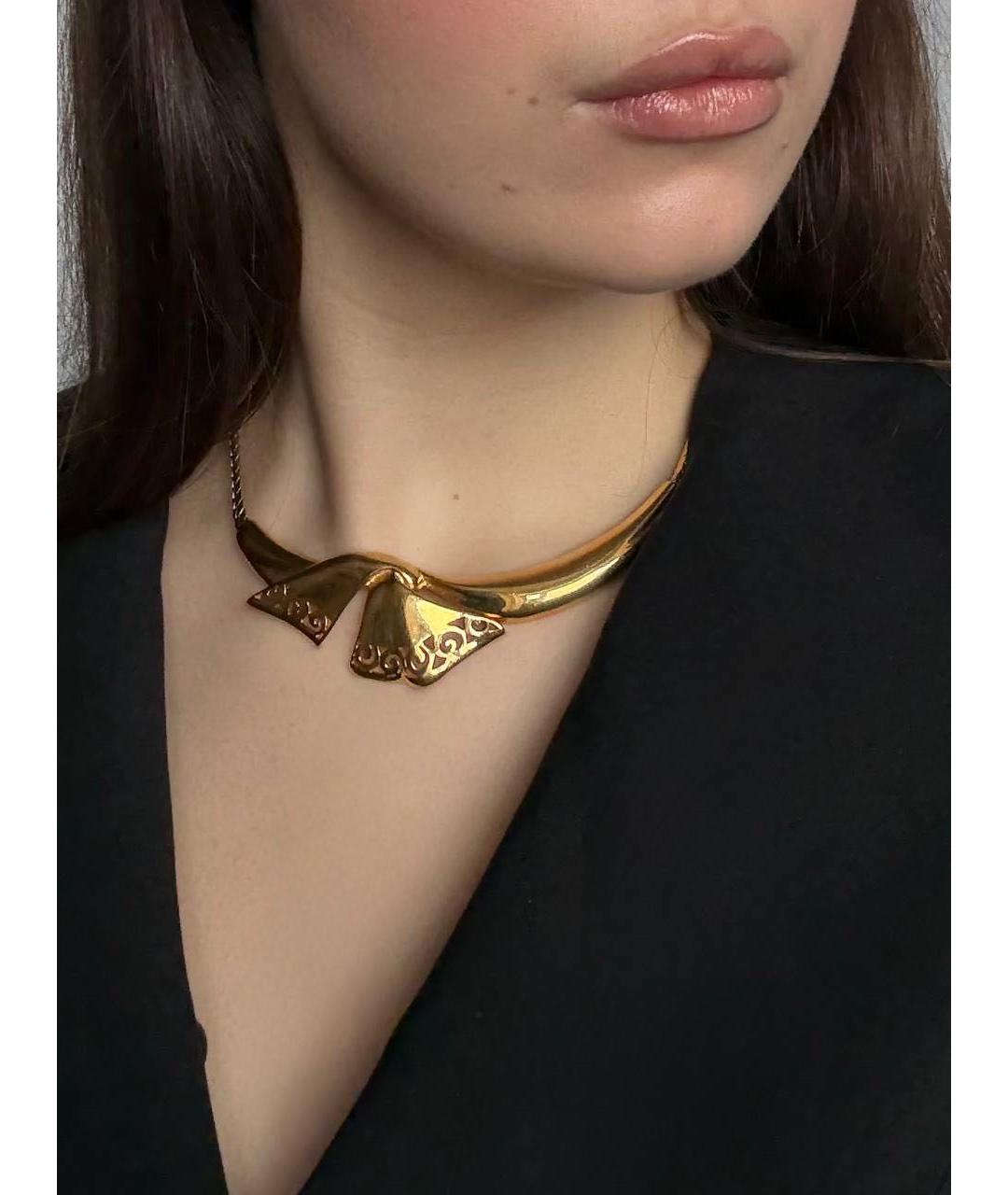 GIVENCHY Золотое металлическое колье, фото 8