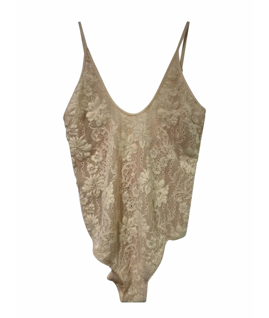 ZIMMERMANN Бежевое полиэстеровое боди, фото 1