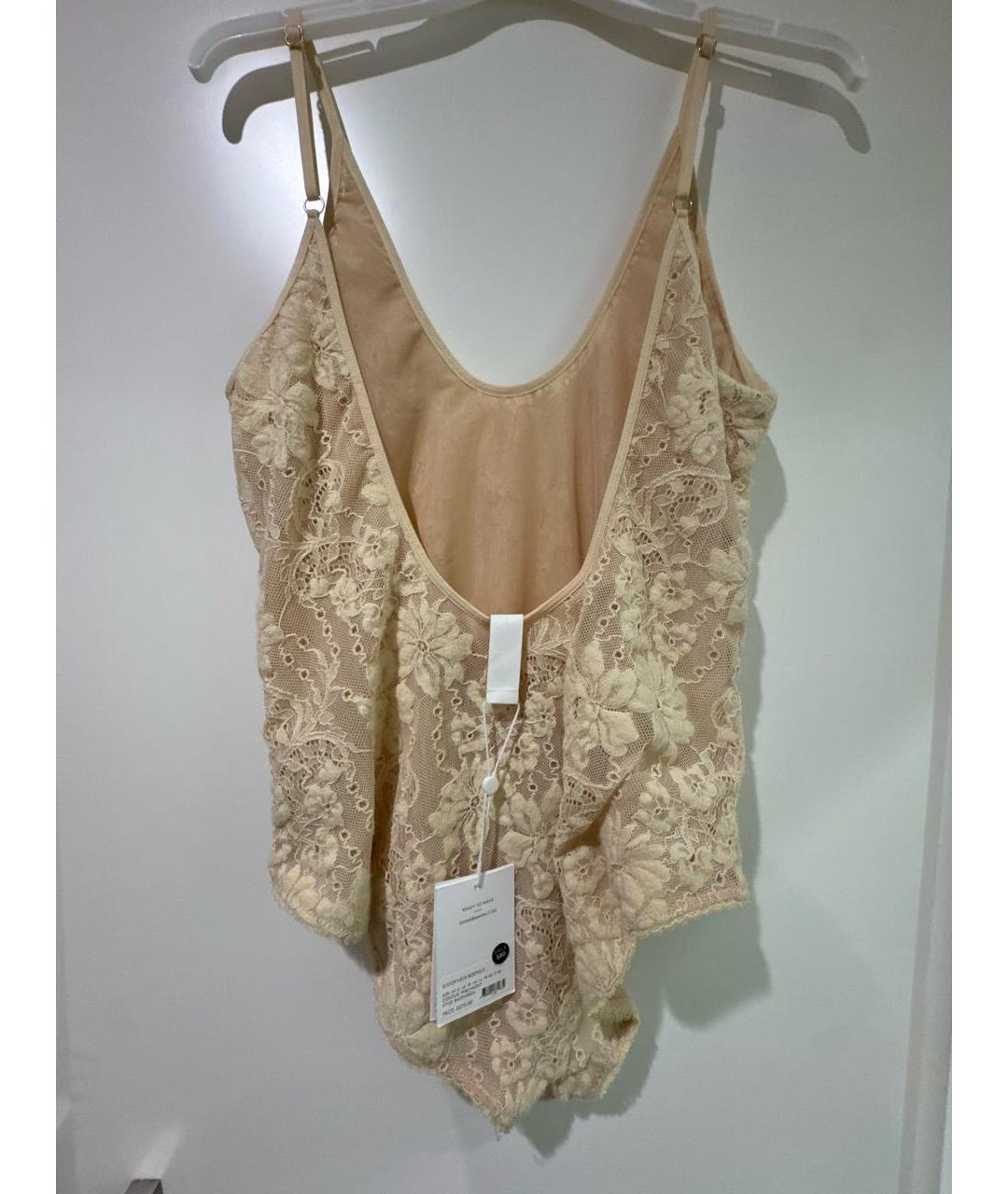 ZIMMERMANN Бежевое полиэстеровое боди, фото 6