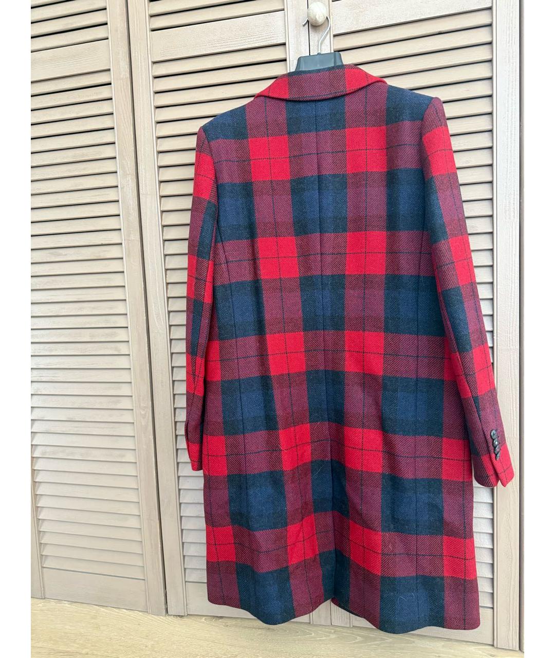 TOMMY HILFIGER Красное шерстяное пальто, фото 2