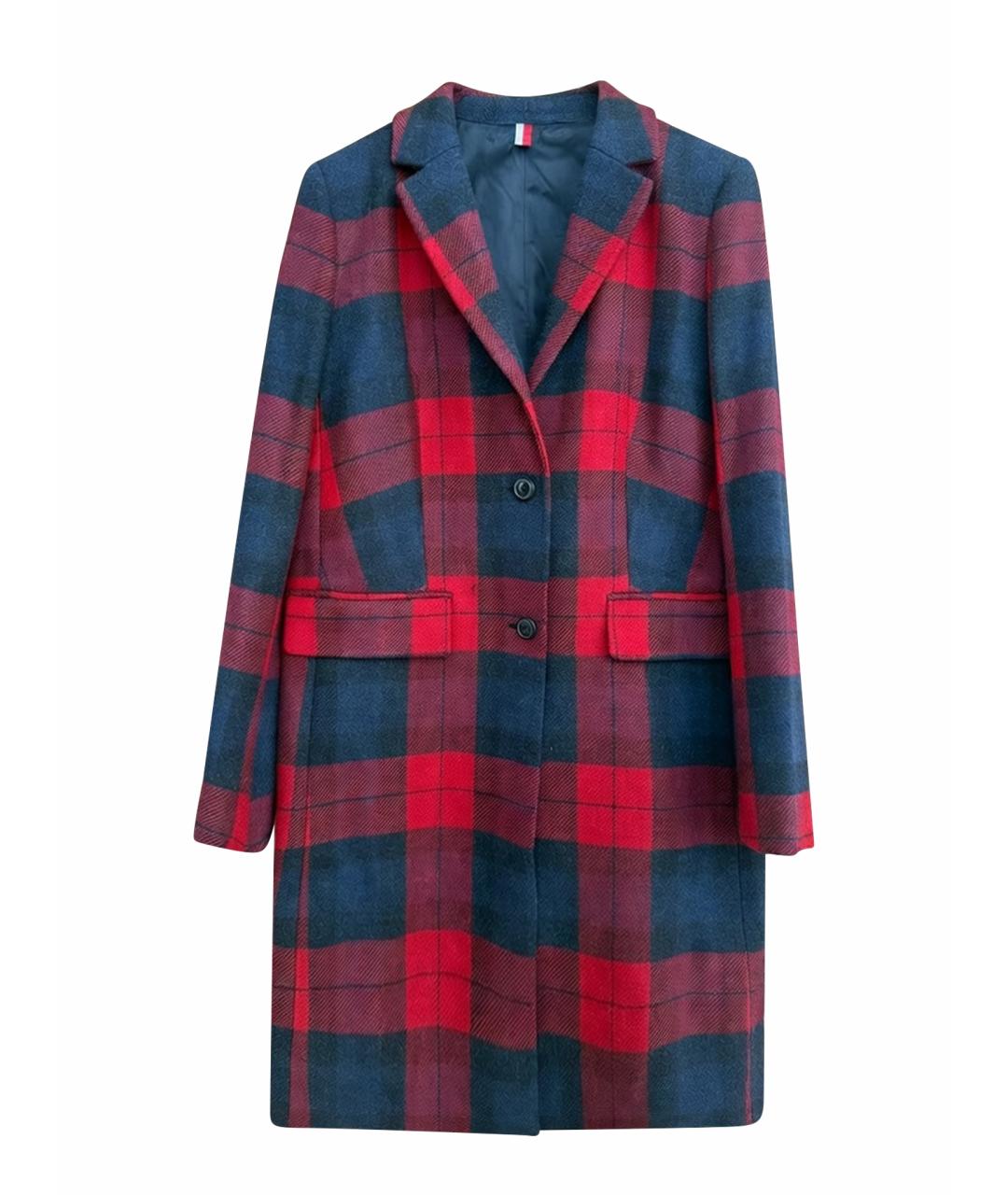 TOMMY HILFIGER Красное шерстяное пальто, фото 1