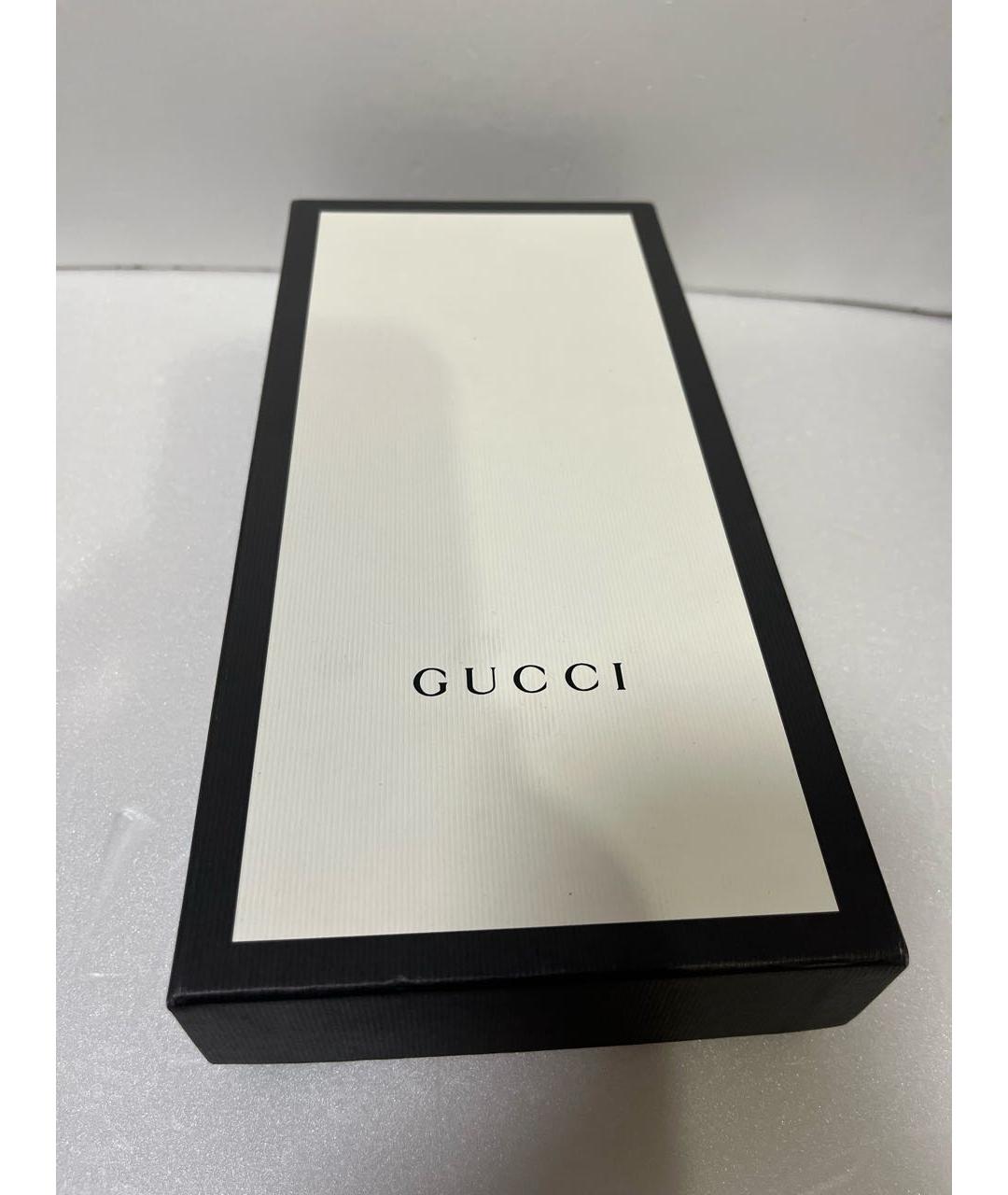 GUCCI Красные кожаные перчатки, фото 5