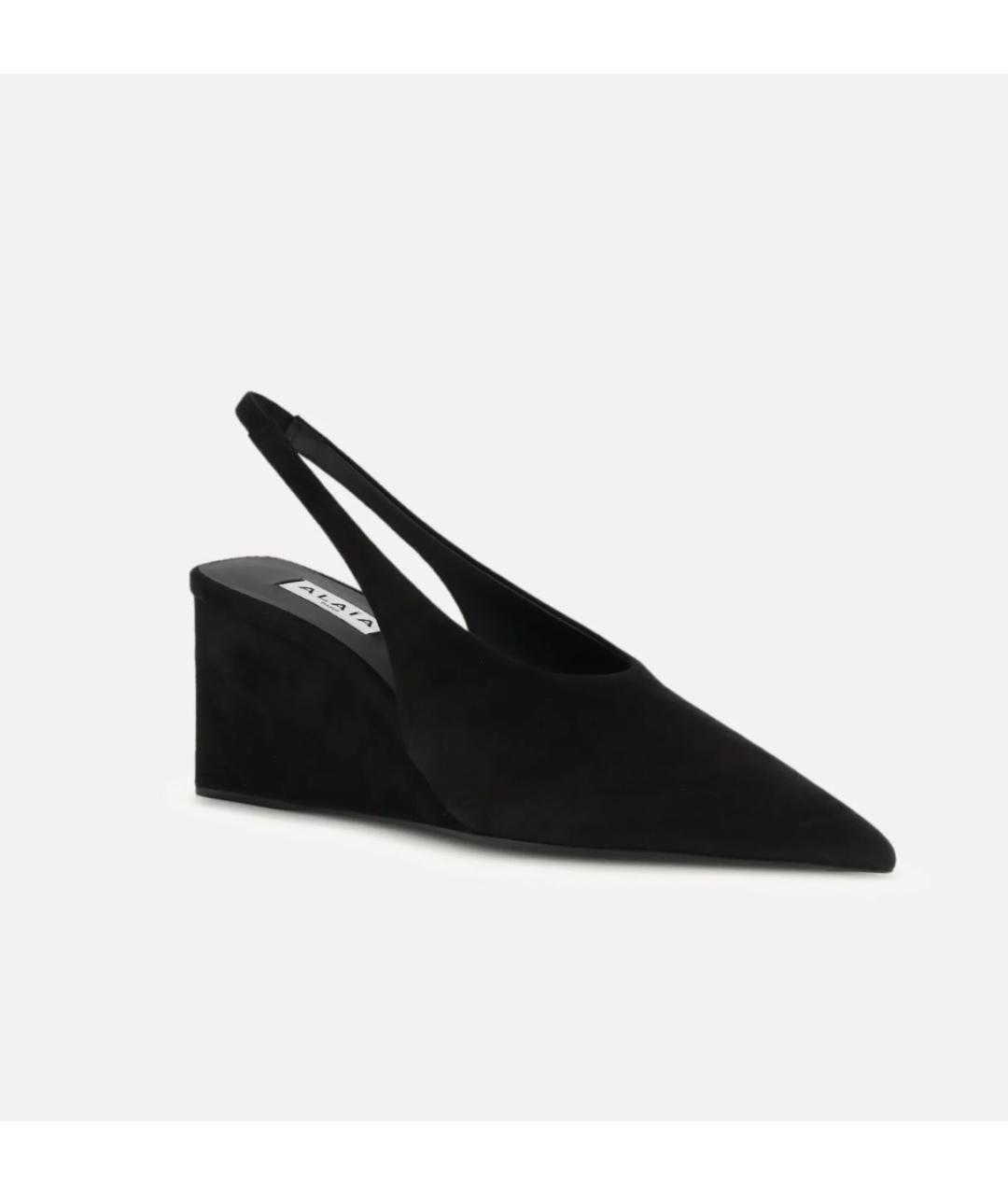 ALAIA Черные замшевые туфли, фото 2