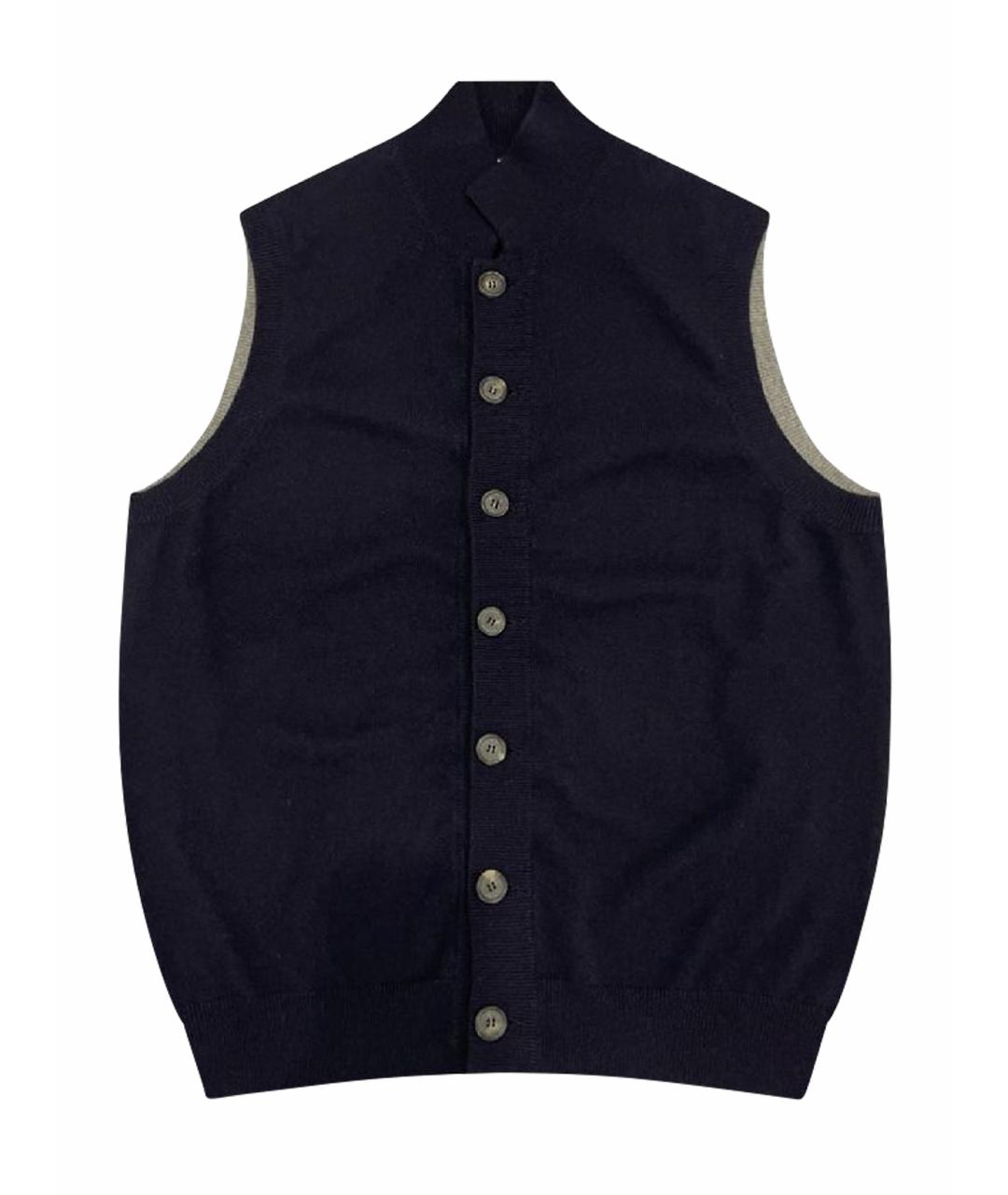 BRUNELLO CUCINELLI Темно-синий кашемировый кардиган, фото 1