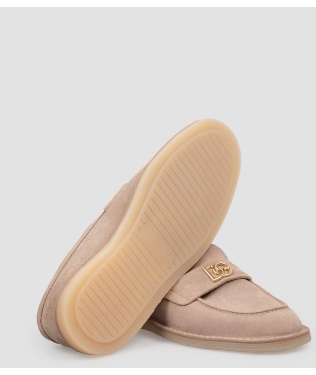 DOLCE&GABBANA Розовые замшевые лоферы, фото 5