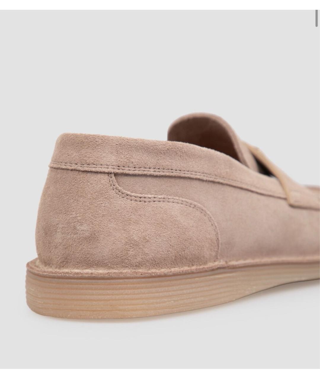 DOLCE&GABBANA Розовые замшевые лоферы, фото 4