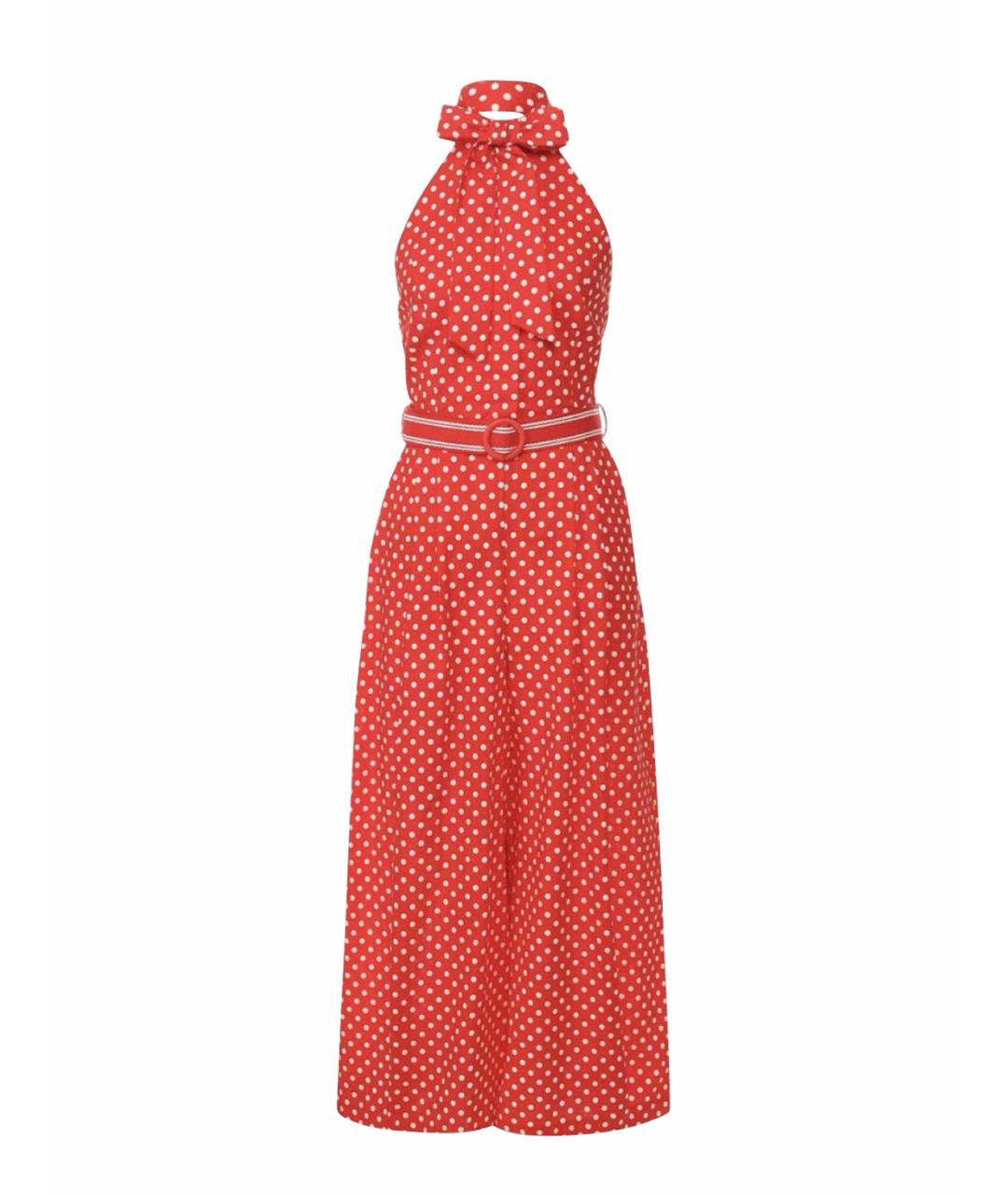 ZIMMERMANN Красный льняной комбинезон, фото 8