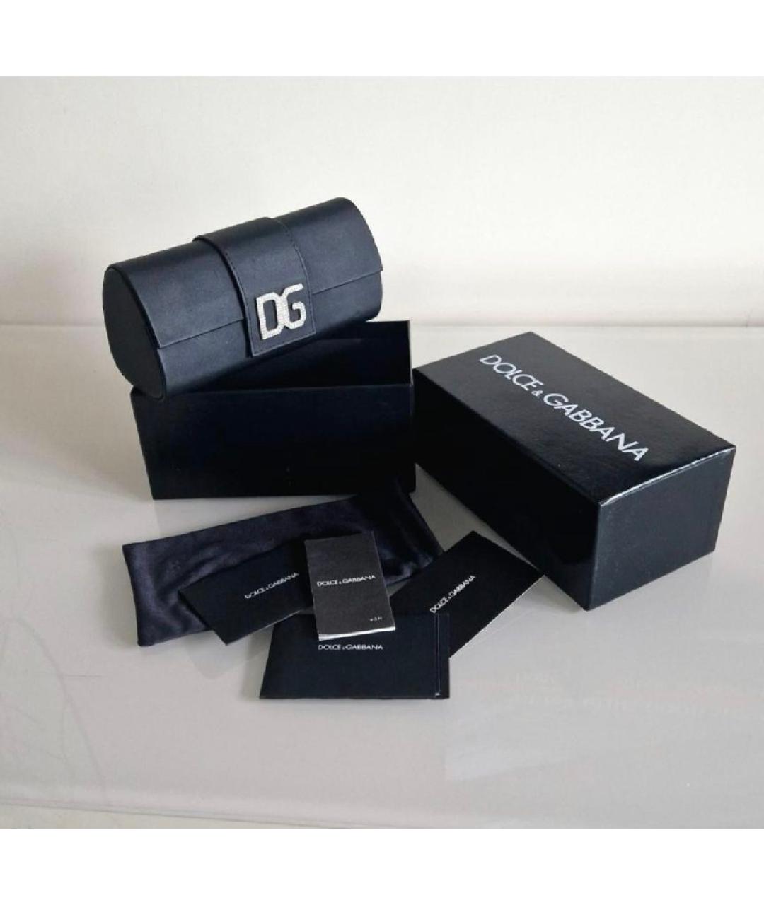 DOLCE&GABBANA Черные пластиковые солнцезащитные очки, фото 4