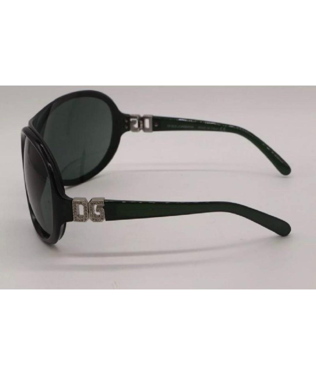 DOLCE&GABBANA Черные пластиковые солнцезащитные очки, фото 3