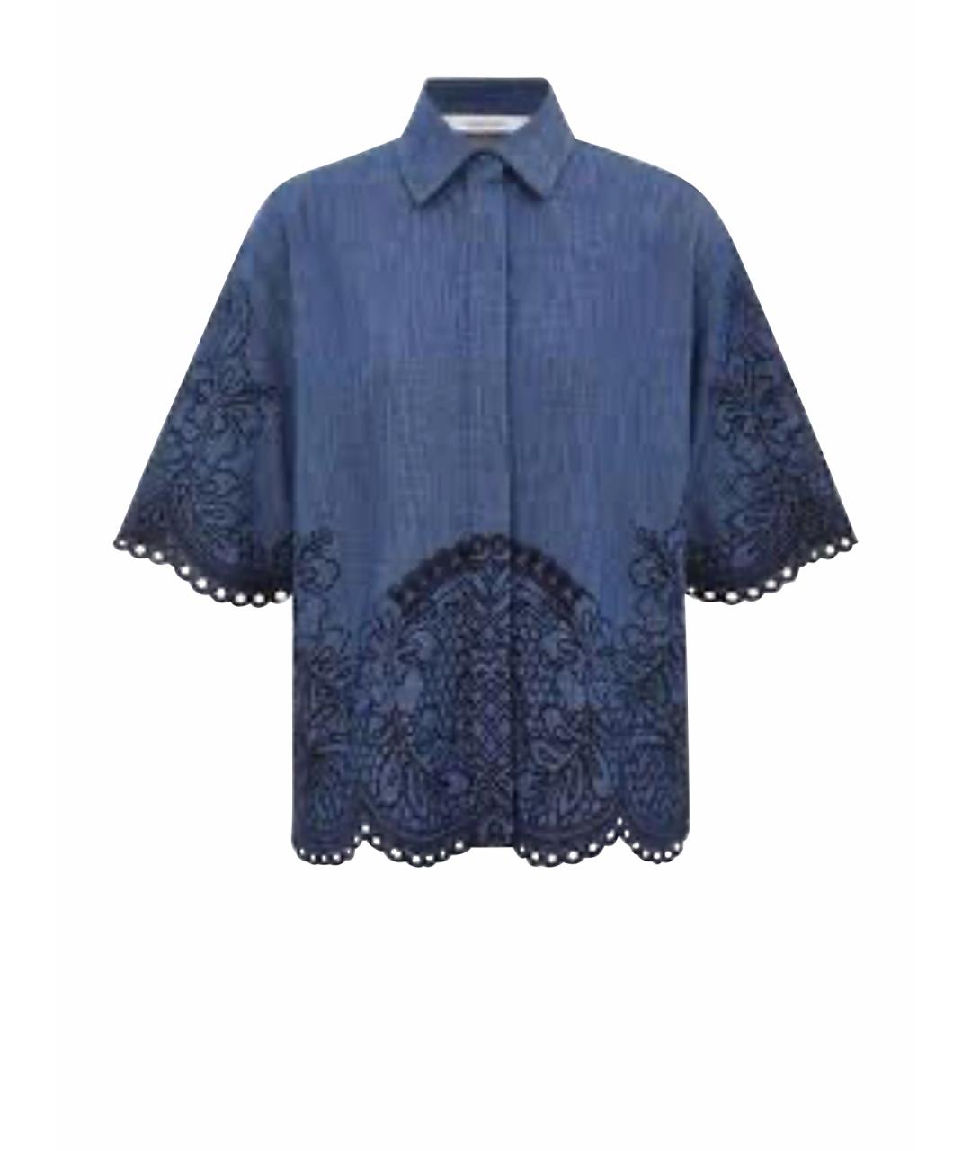 ZIMMERMANN Синий хлопковый костюм с брюками, фото 1