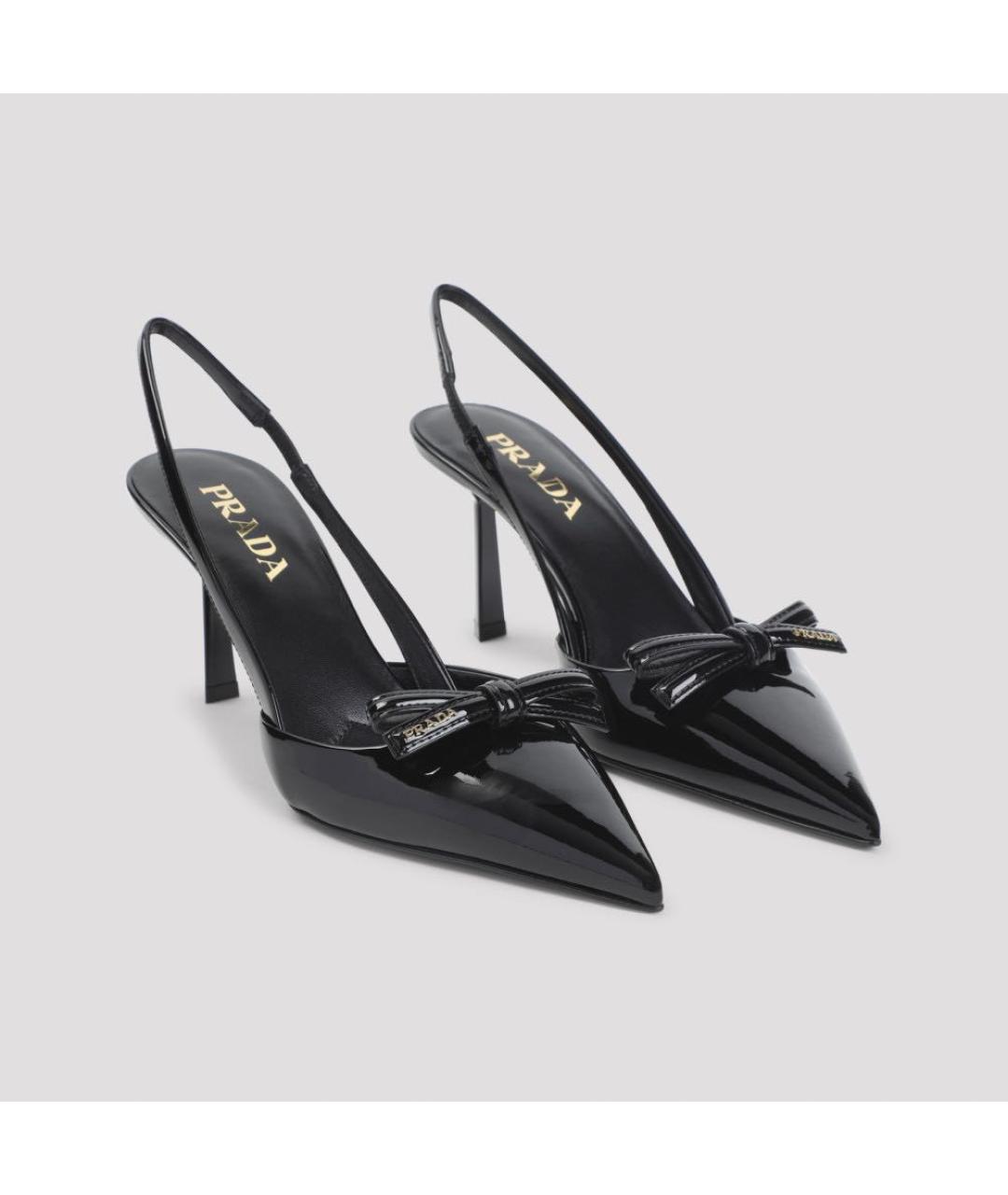 PRADA Черные туфли из лакированной кожи, фото 4