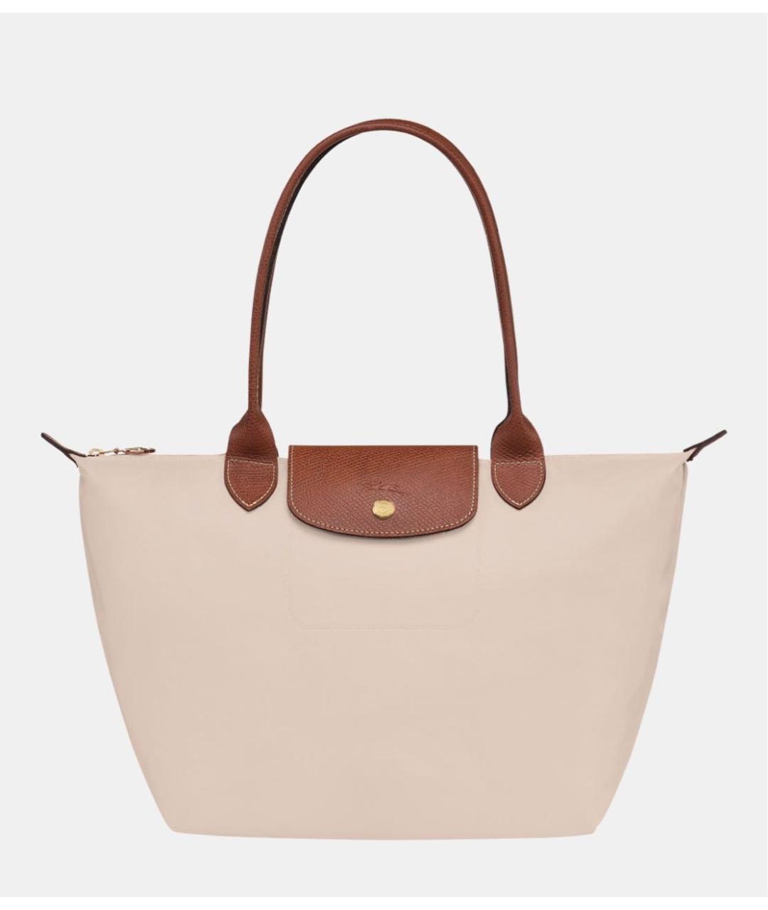 LONGCHAMP Бежевая сумка тоут, фото 5