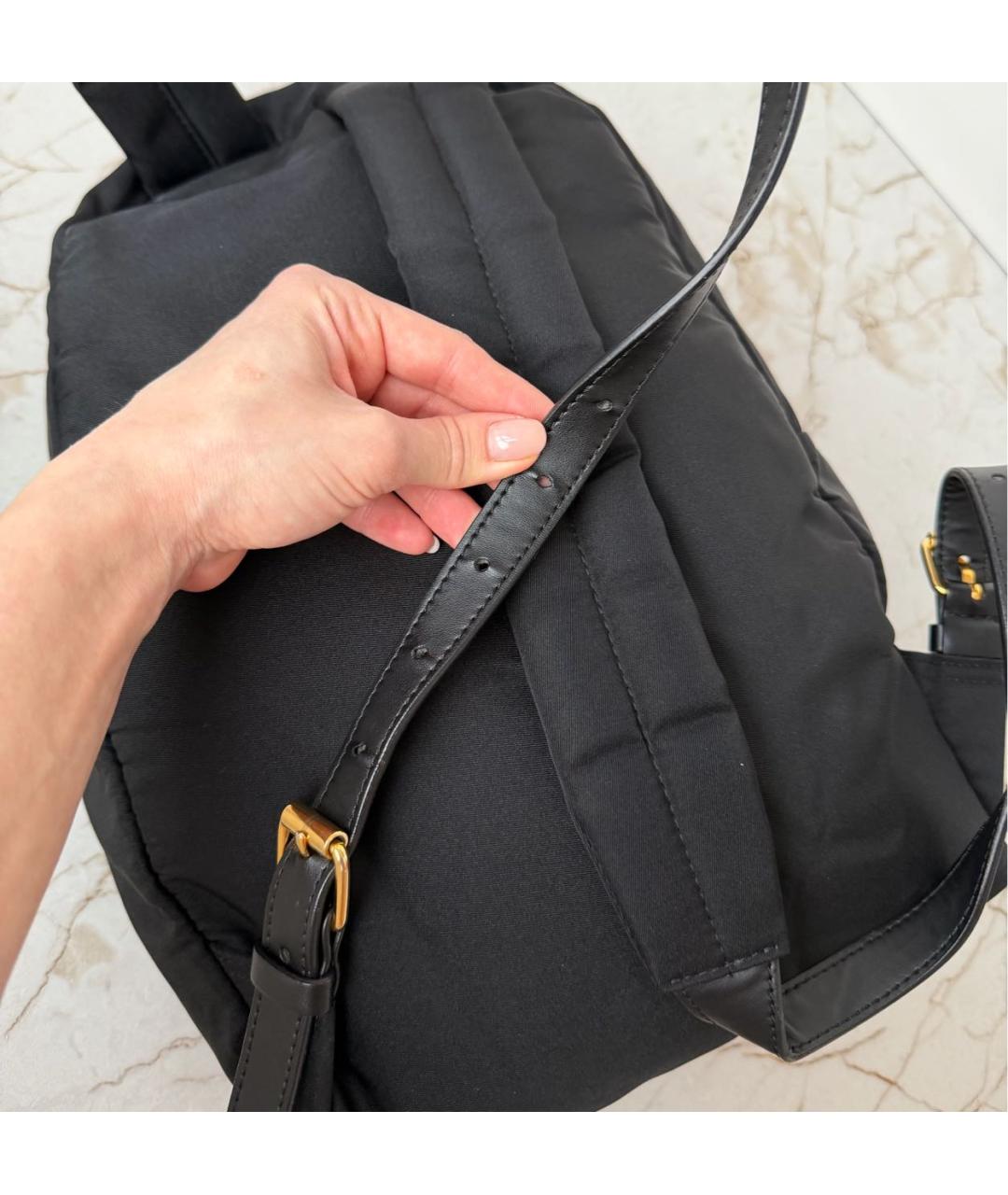 STELLA MCCARTNEY Черный тканевый рюкзак, фото 5