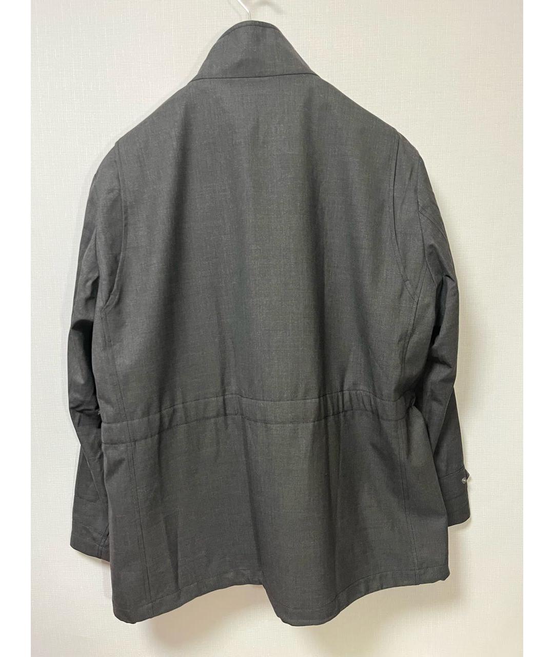 CANALI Серая шерстяная куртка, фото 2