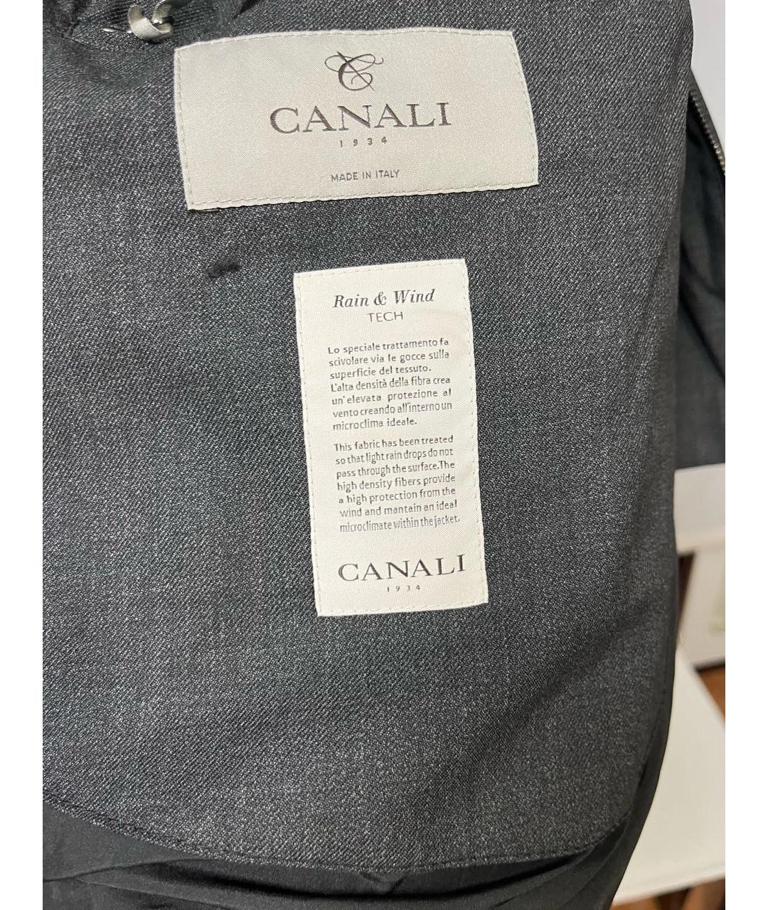 CANALI Серая шерстяная куртка, фото 5