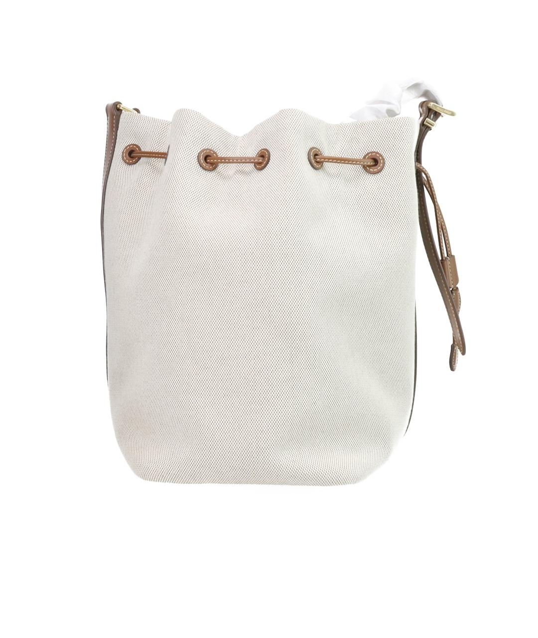 MIU MIU Бежевая тканевая сумка через плечо, фото 4