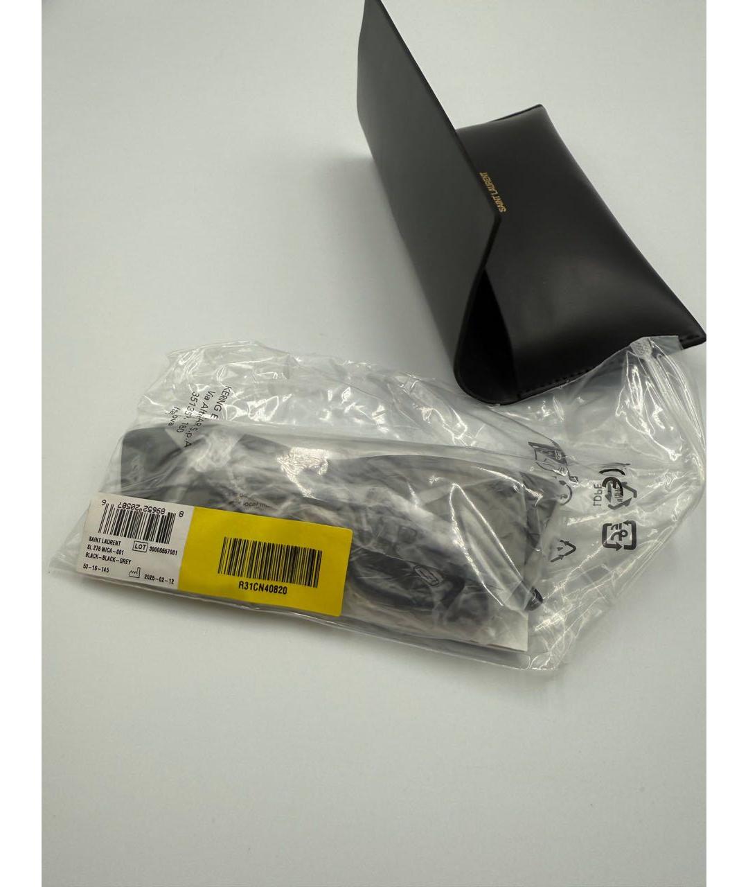 SAINT LAURENT Черные солнцезащитные очки, фото 5