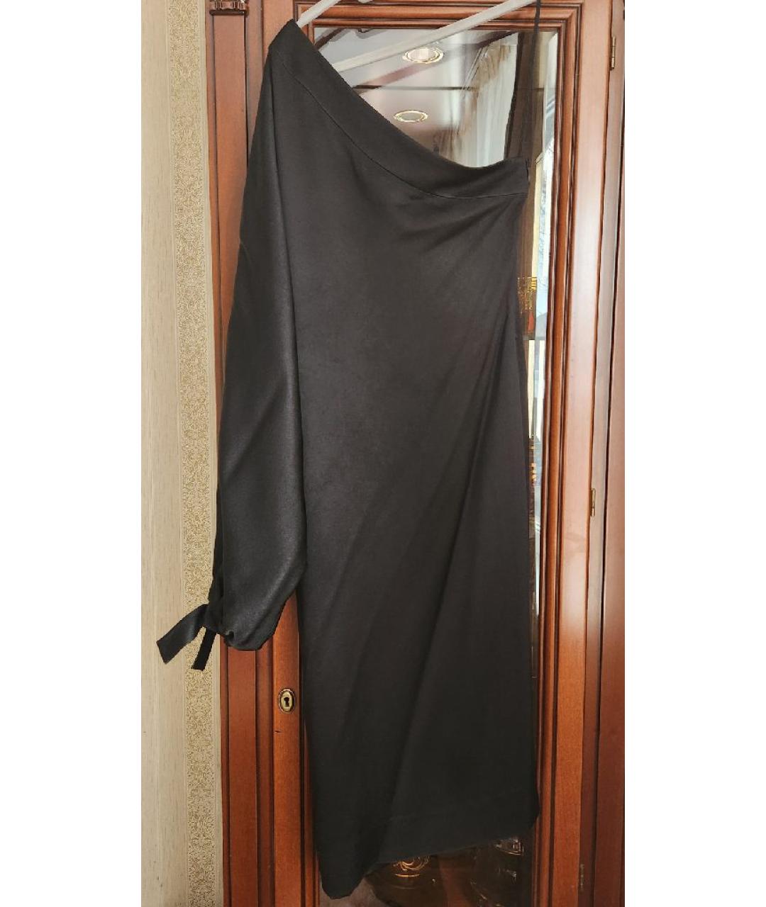 CHRISTIAN DIOR Черное шелковое вечернее платье, фото 2