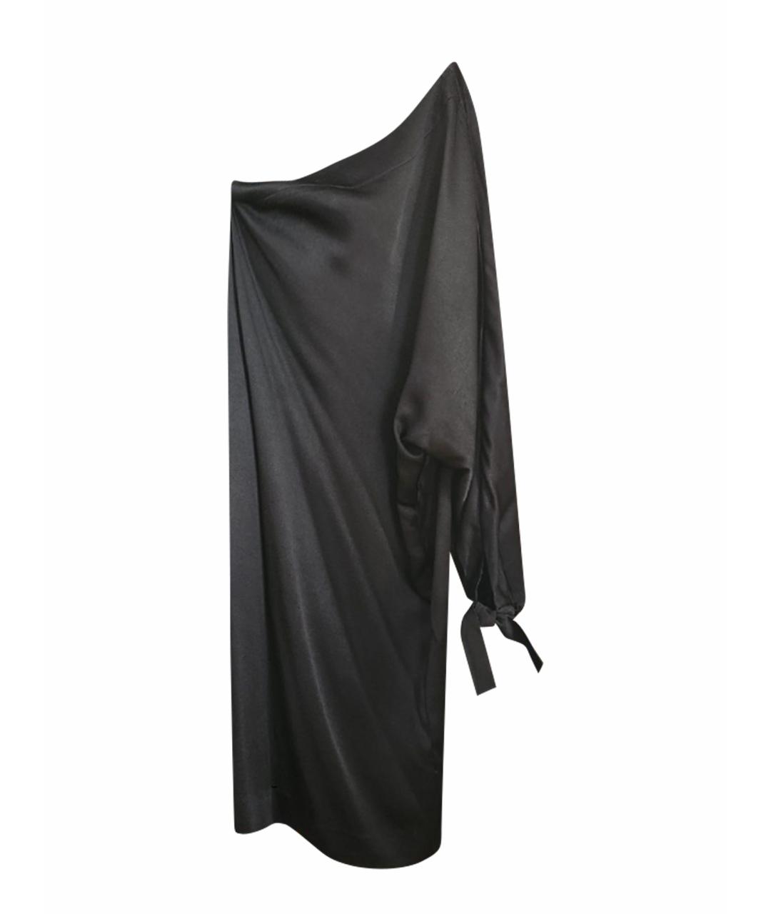 CHRISTIAN DIOR Черное шелковое вечернее платье, фото 1