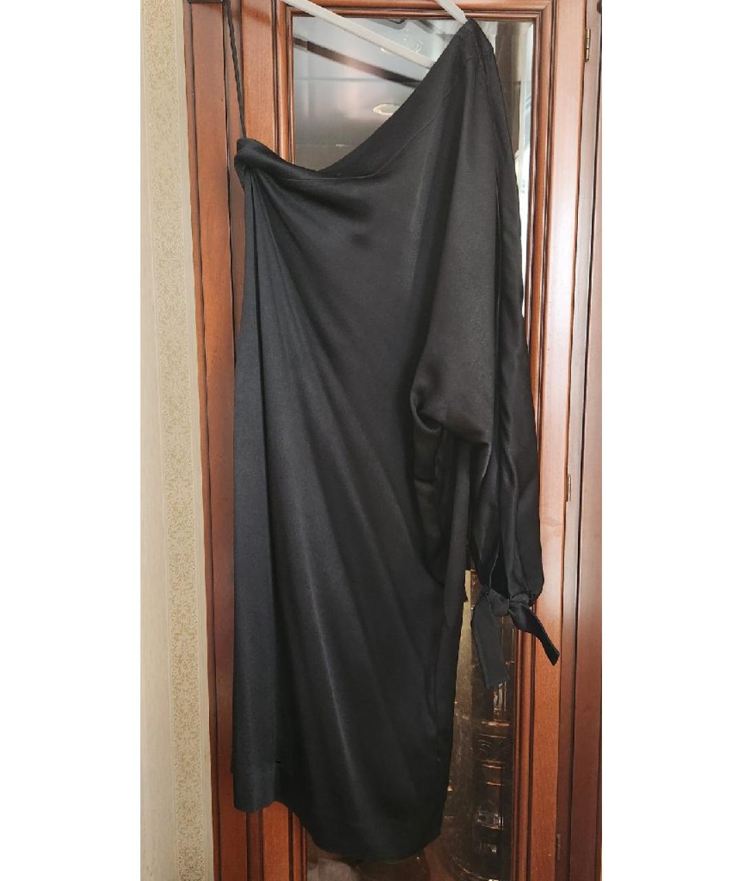 CHRISTIAN DIOR Черное шелковое вечернее платье, фото 5