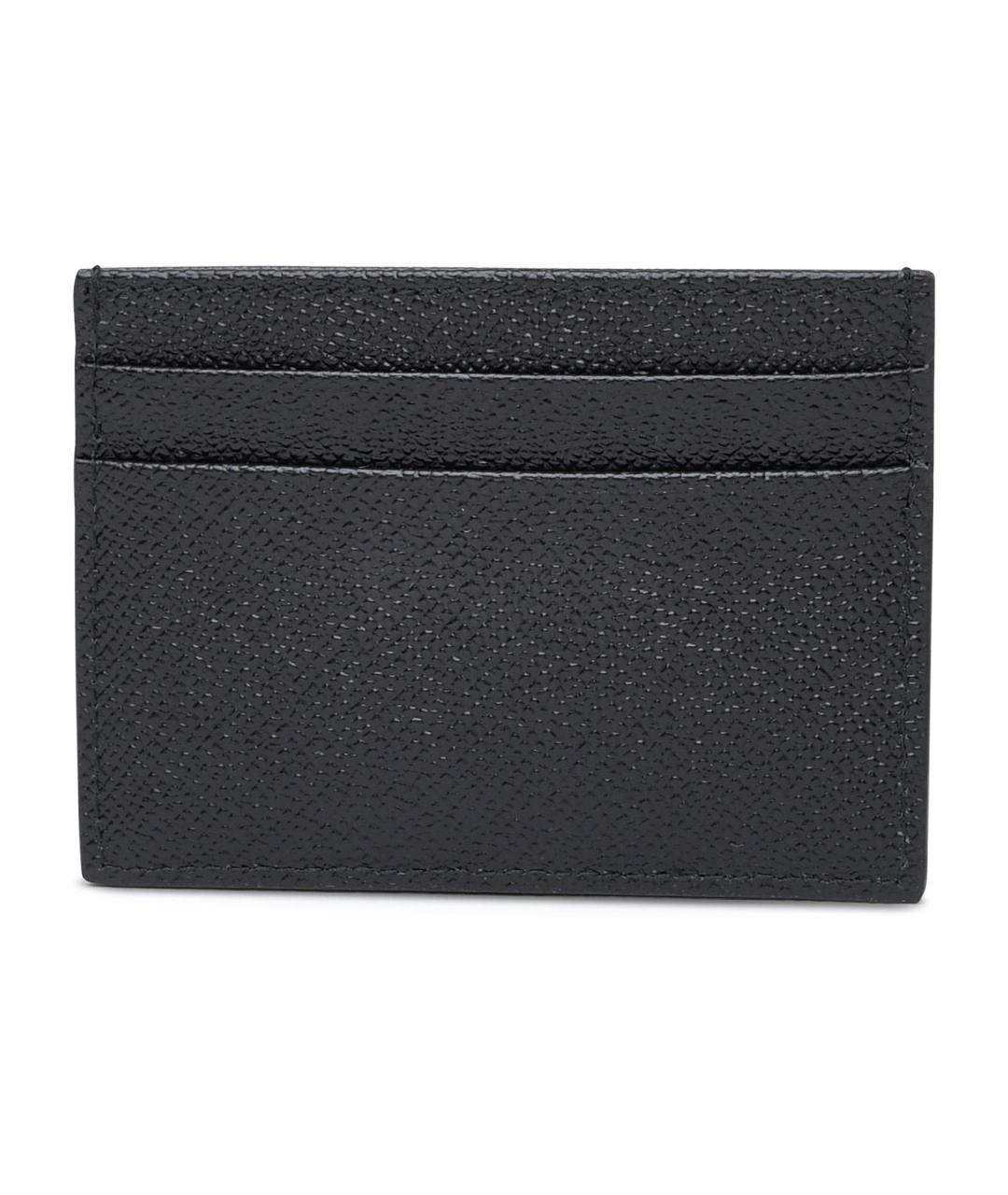 DOLCE&GABBANA Черный кожаный кардхолдер, фото 3