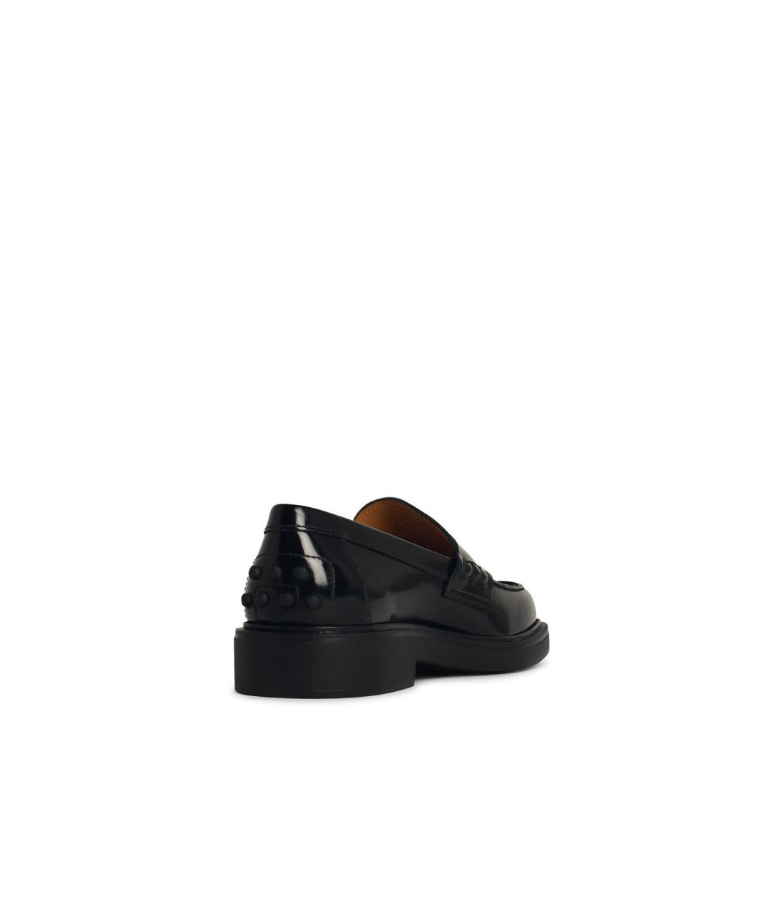 TOD'S Черные кожаные лоферы, фото 3