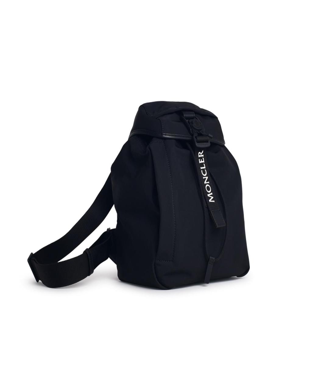 MONCLER Черный синтетический рюкзак, фото 2
