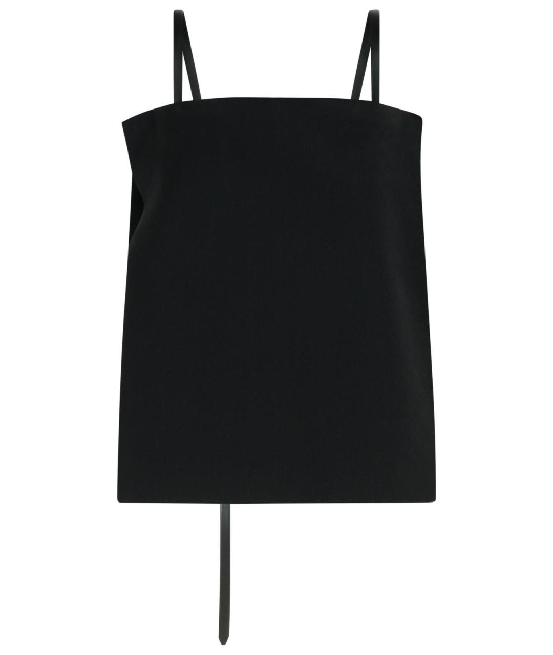 SPORTMAX Черная вискозная майка, фото 1