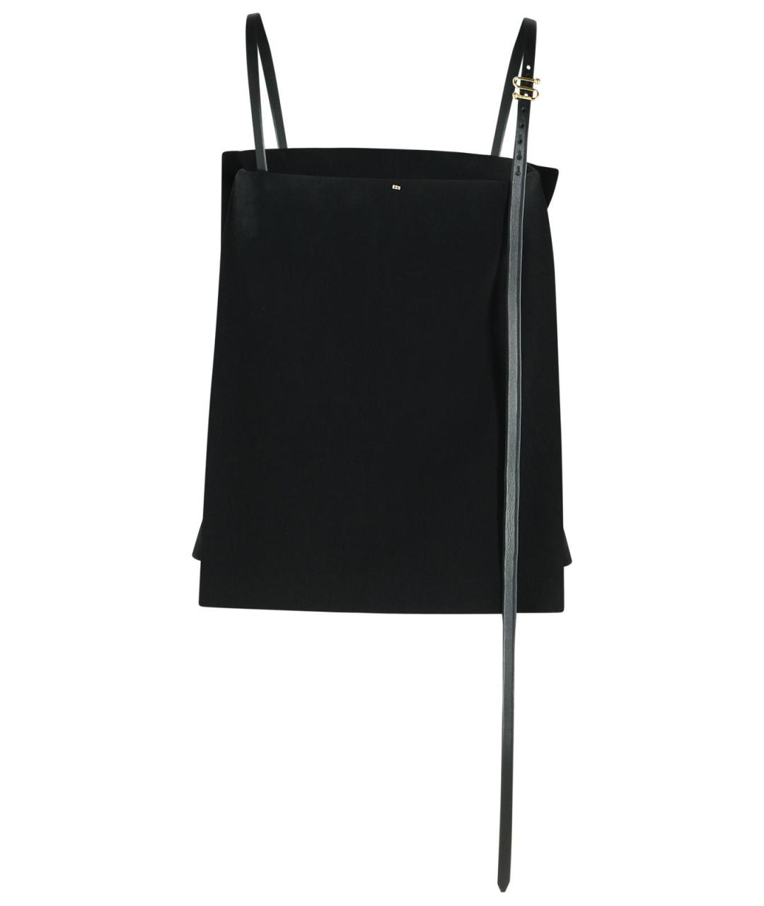 SPORTMAX Черная вискозная майка, фото 3