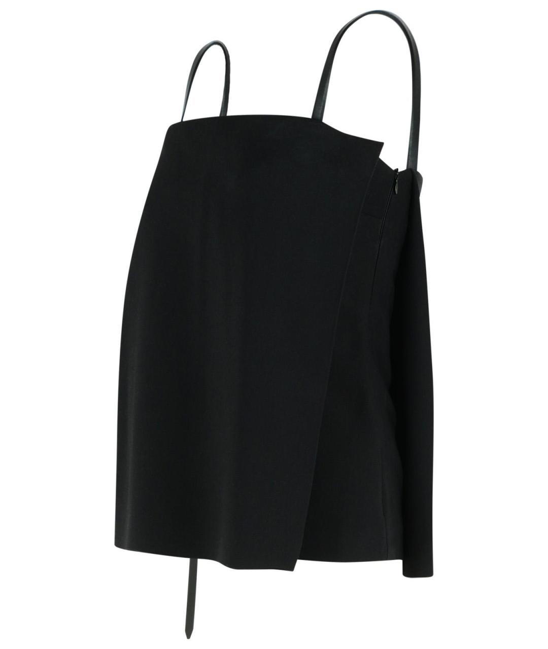 SPORTMAX Черная вискозная майка, фото 2