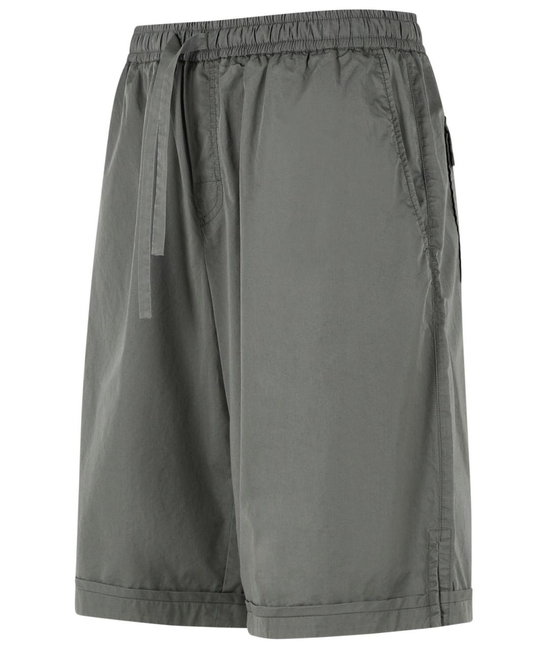 DOLCE&GABBANA Серые хлопковые шорты, фото 2