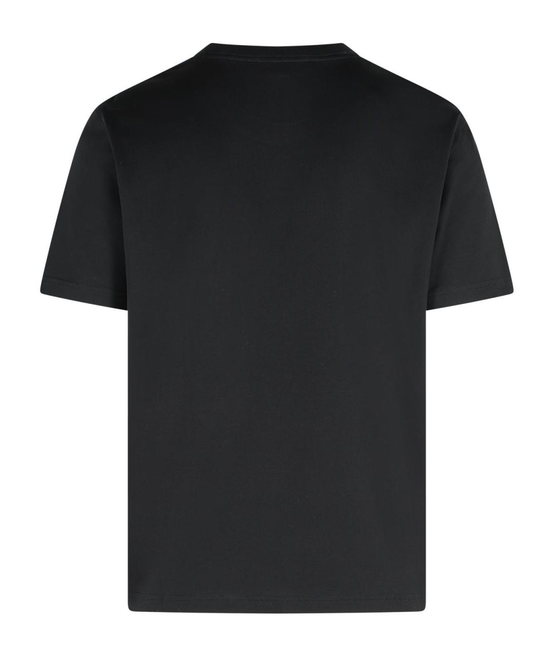 LANVIN Черная хлопковая футболка, фото 3