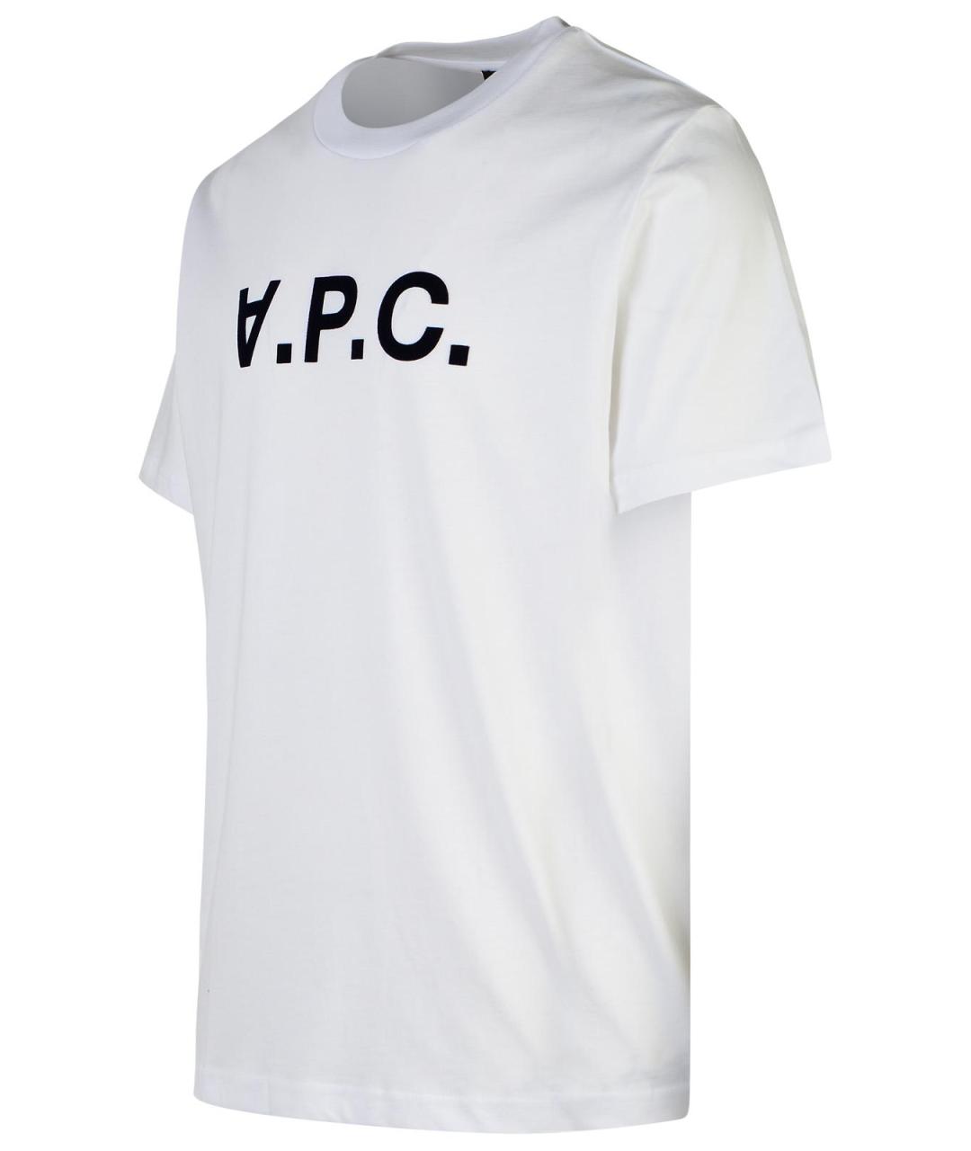 A.P.C. Белая хлопковая футболка, фото 2