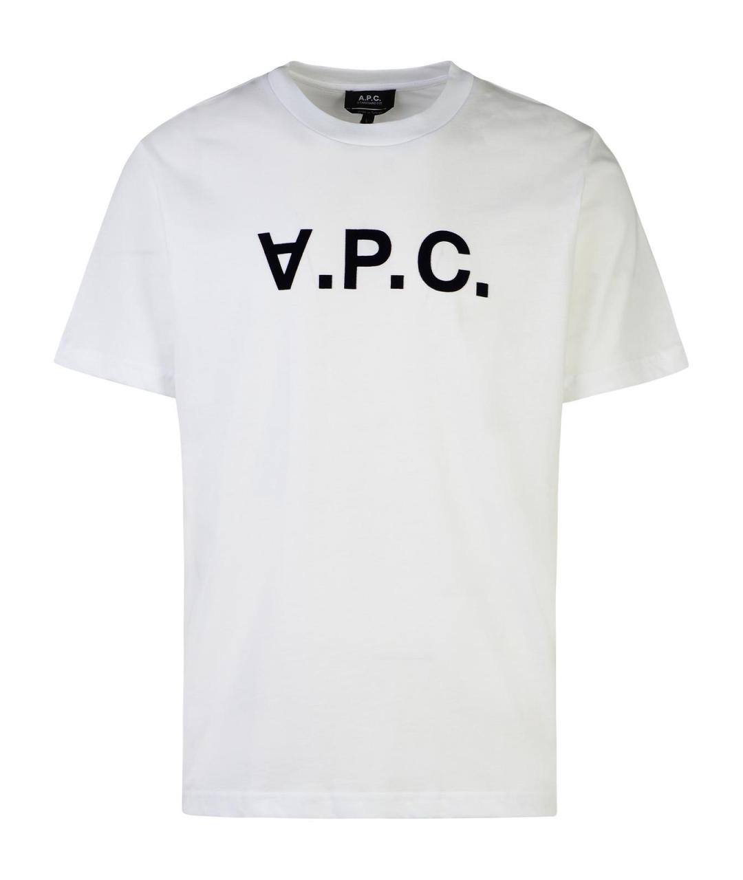 A.P.C. Белая хлопковая футболка, фото 1