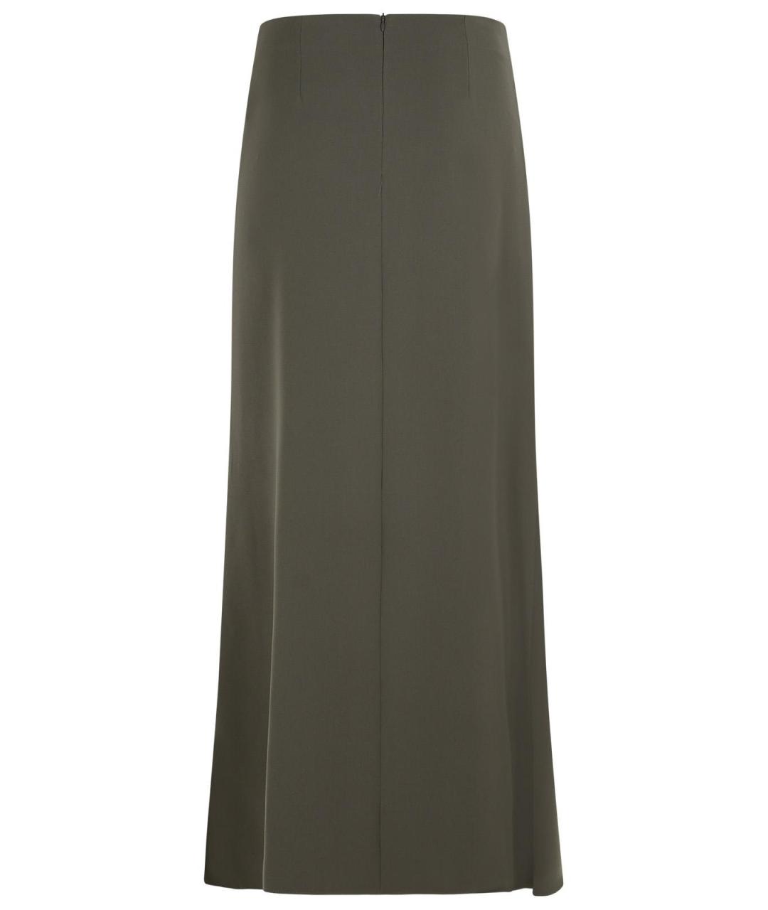 P.A.R.O.S.H. Серая полиэстеровая юбка макси, фото 3