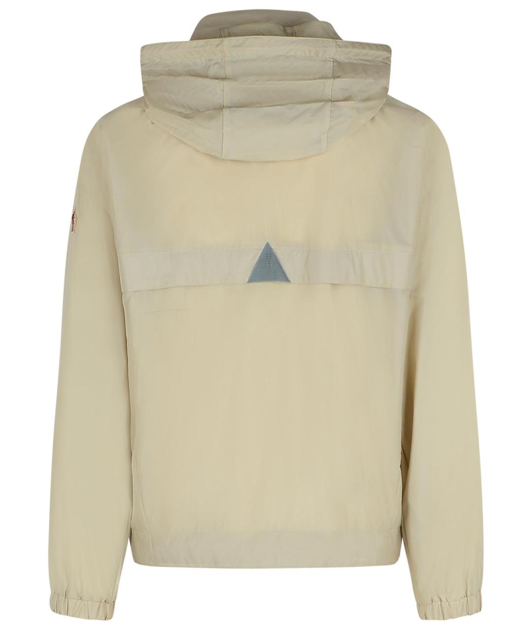 MONCLER GRENOBLE Бежевая полиамидовая куртка, фото 3
