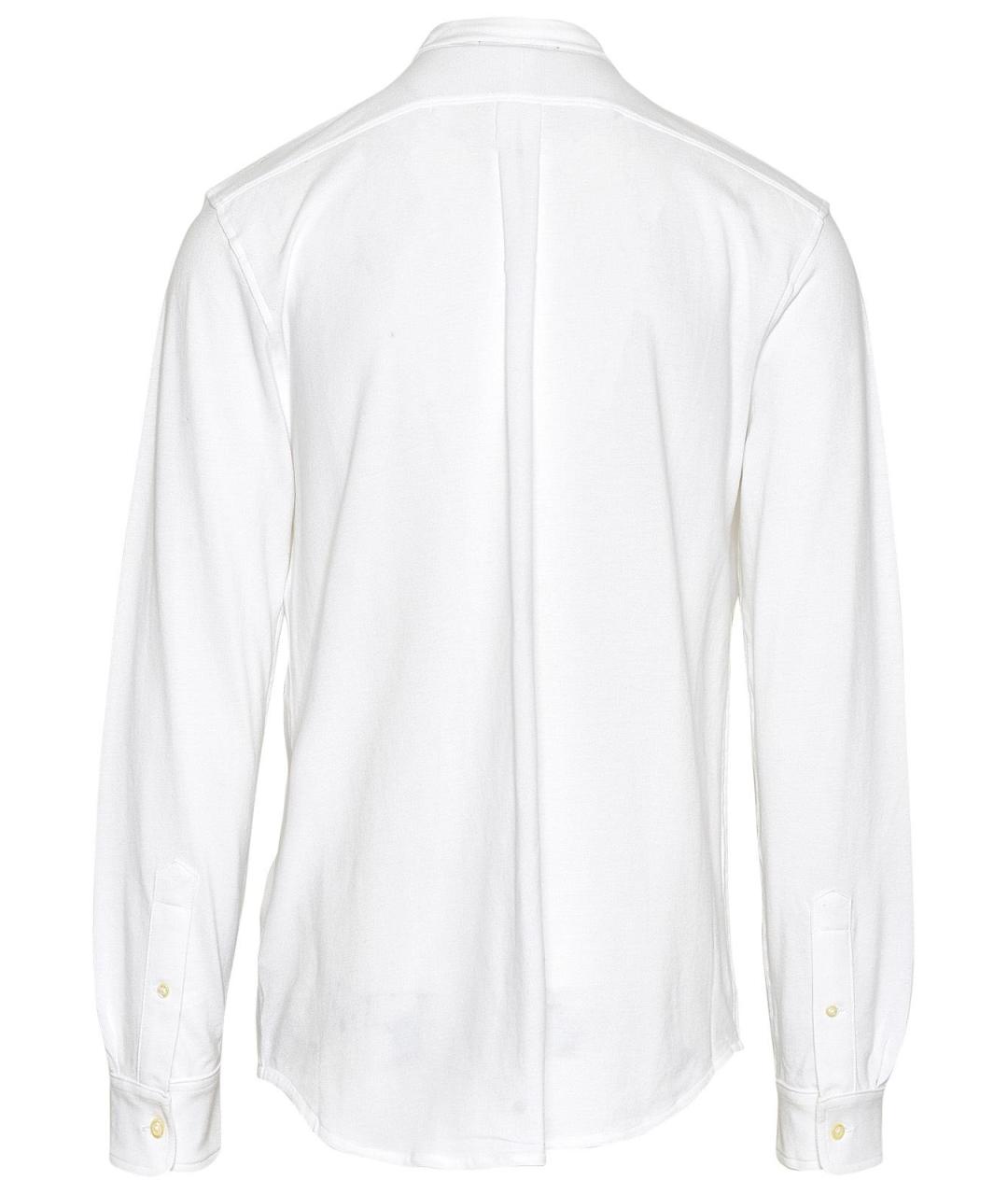 POLO RALPH LAUREN Белая хлопковая классическая рубашка, фото 3