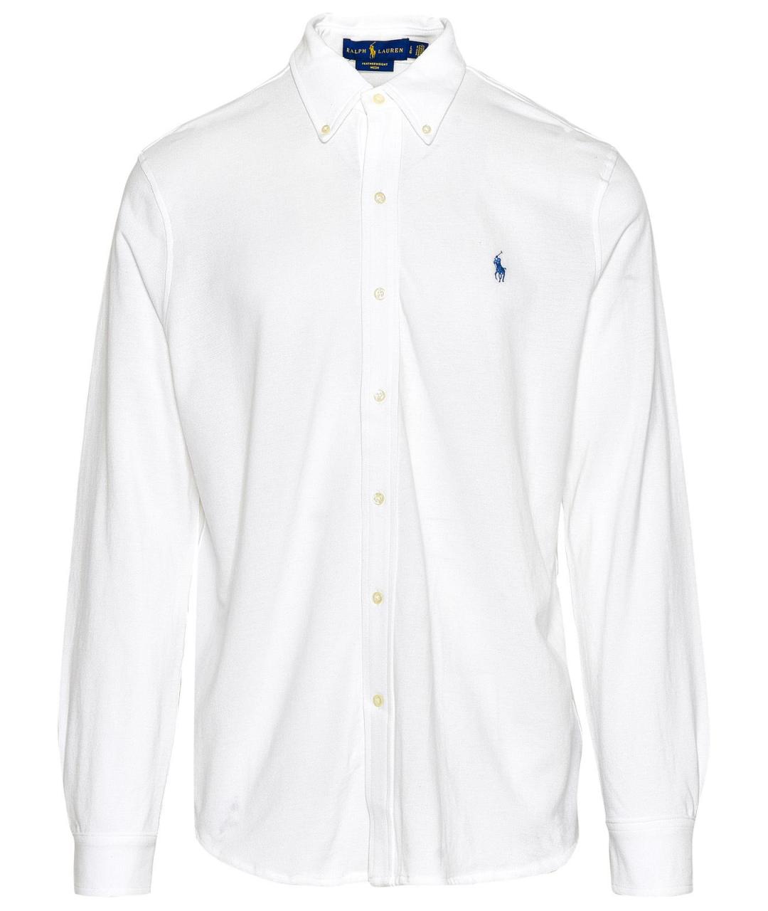 POLO RALPH LAUREN Белая хлопковая классическая рубашка, фото 1