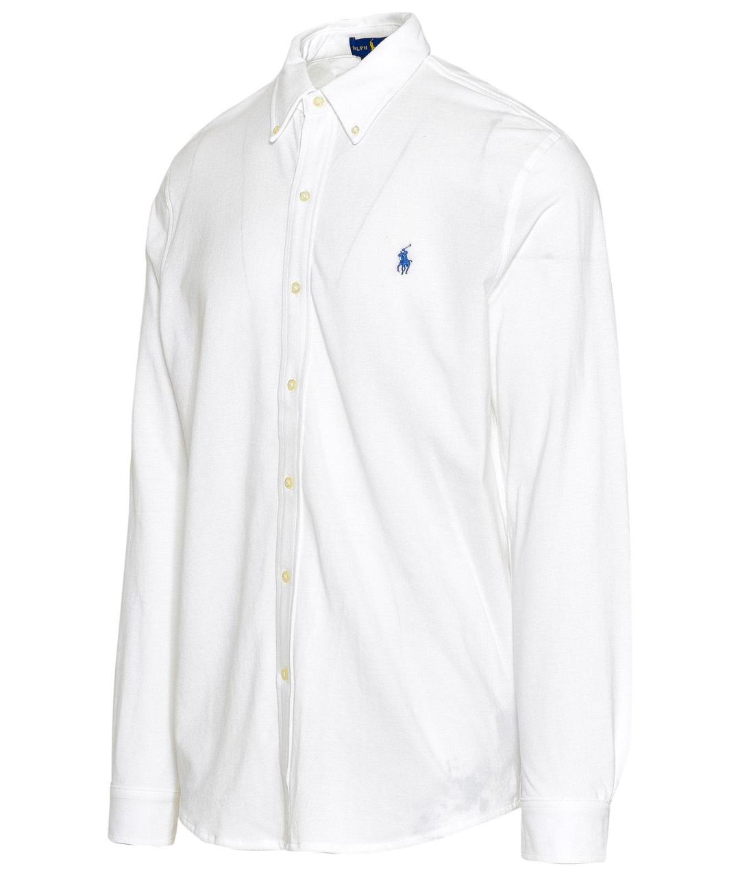 POLO RALPH LAUREN Белая хлопковая классическая рубашка, фото 2