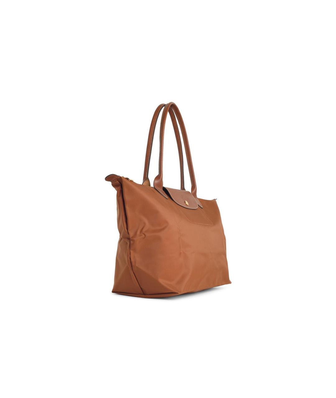 LONGCHAMP Коричневая синтетическая сумка тоут, фото 2