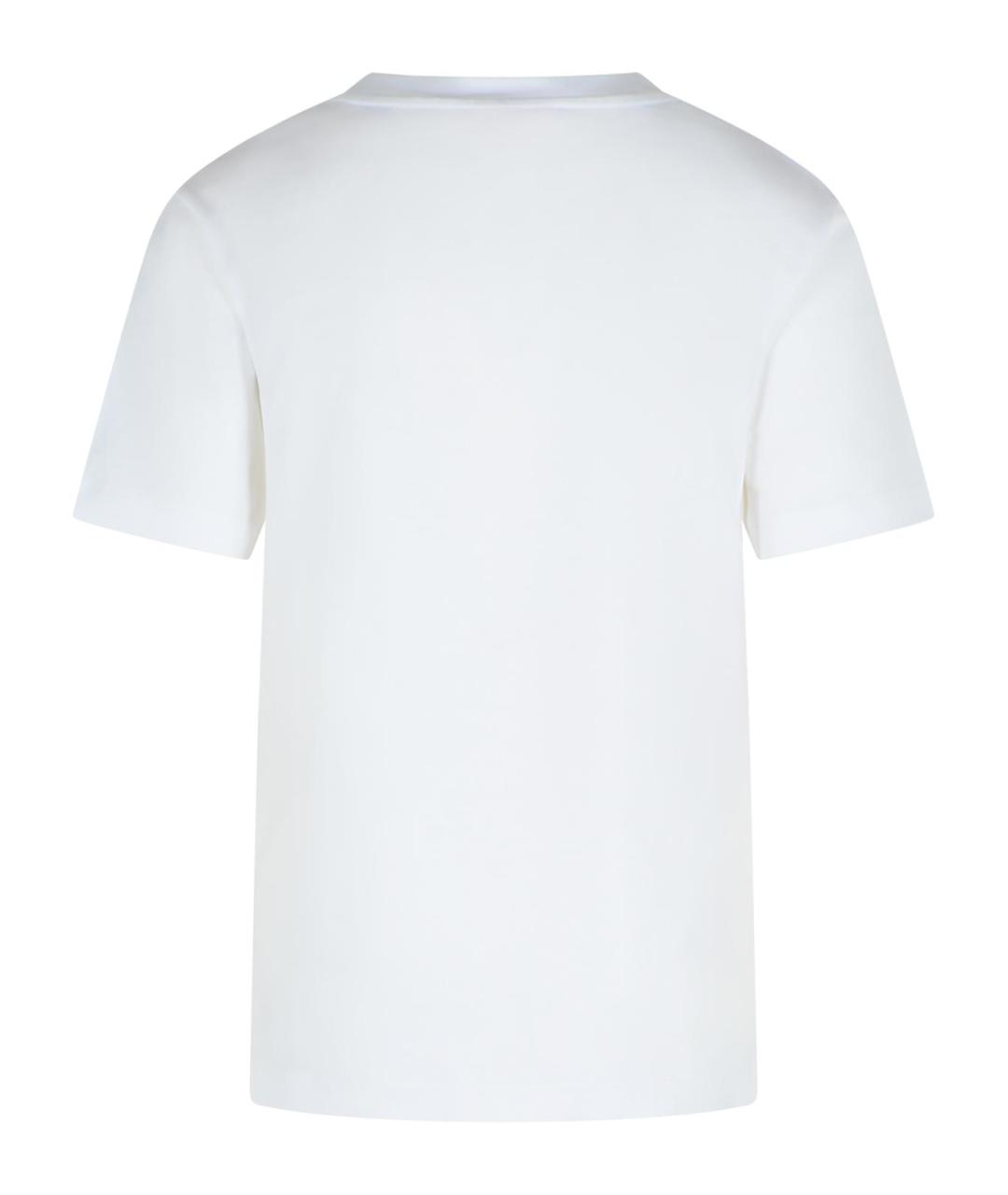 MARNI Белая хлопковая футболка, фото 3