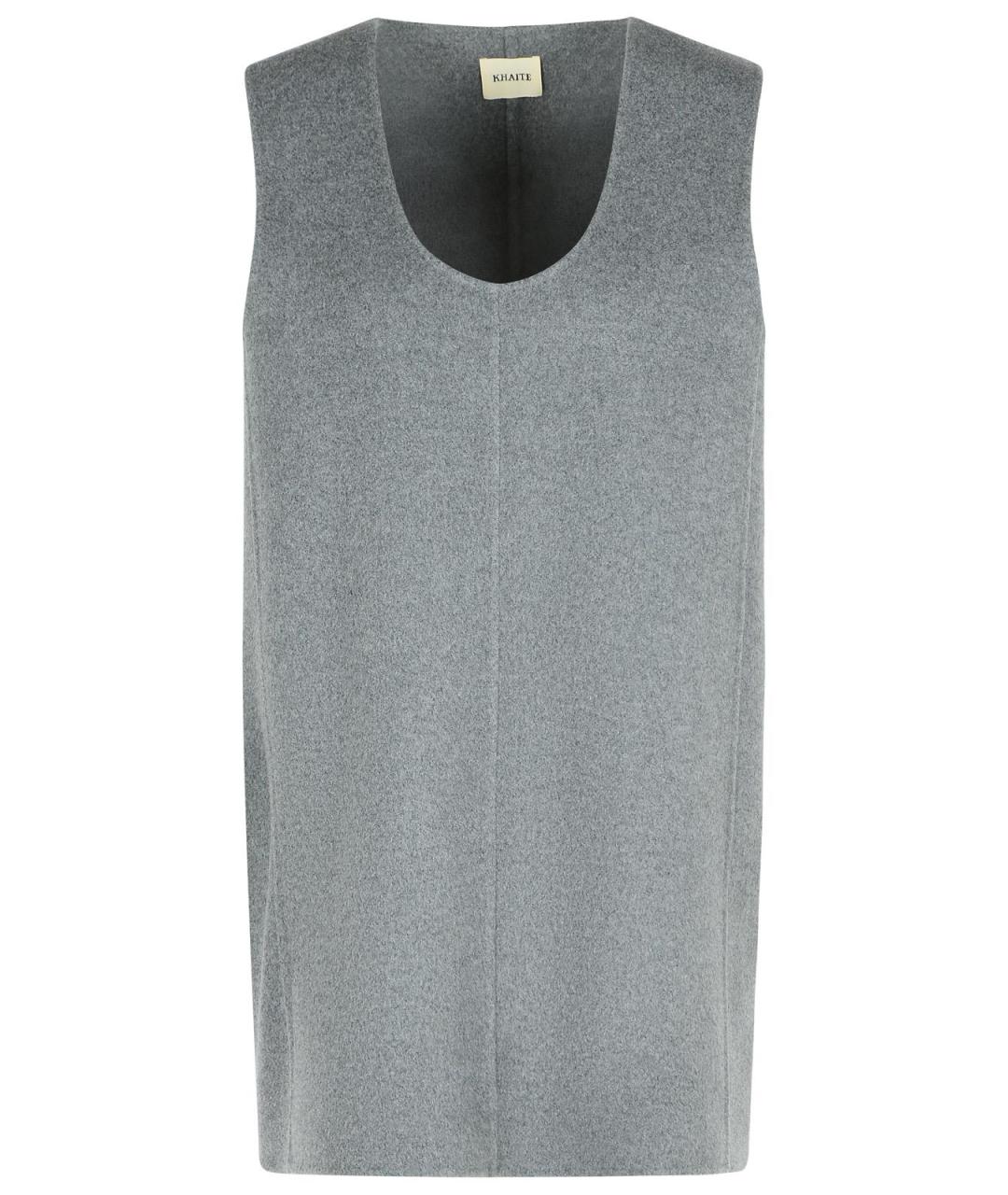 KHAITE Серое шерстяное вечернее платье, фото 1