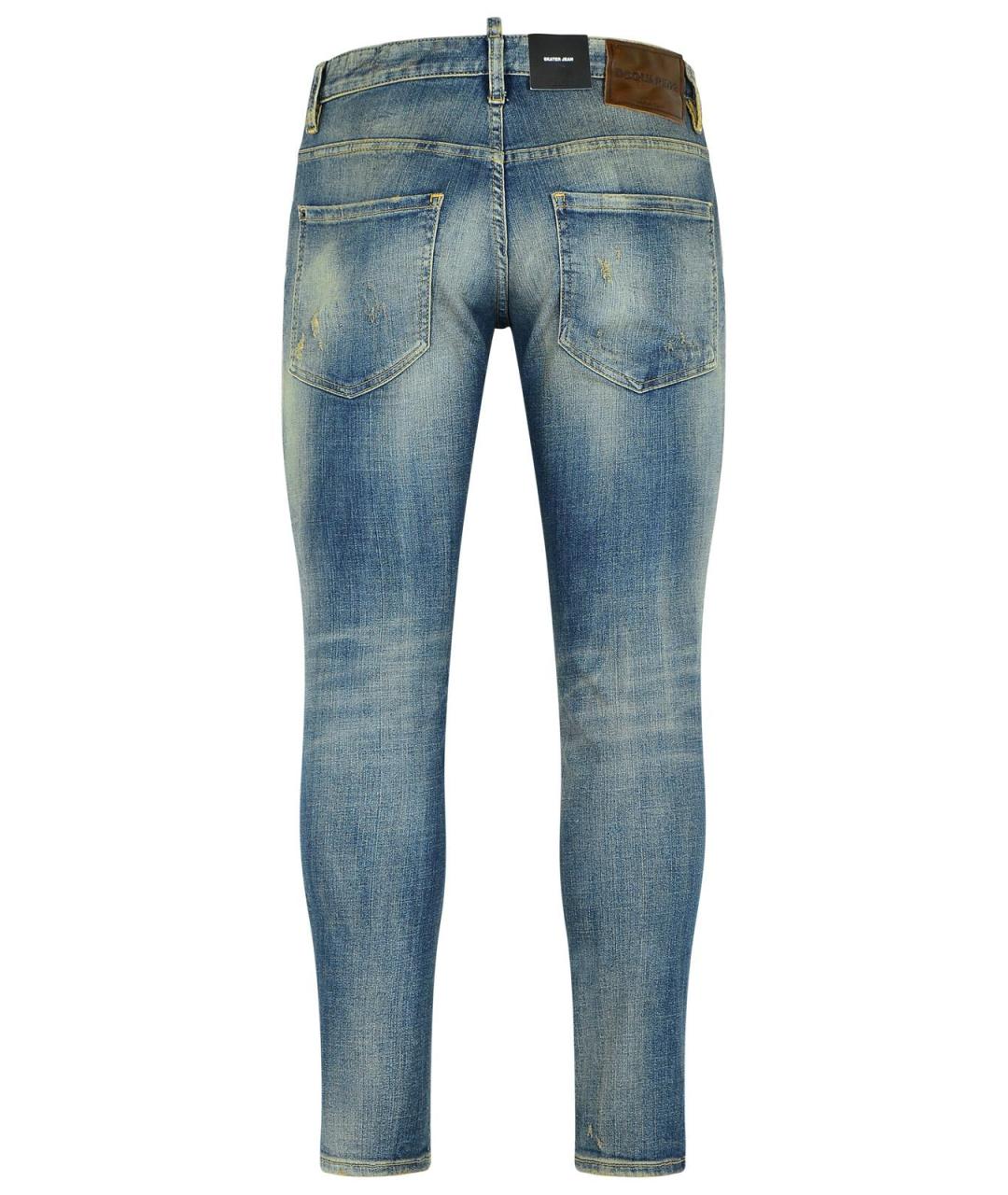 DSQUARED2 Синие хлопковые джинсы скинни, фото 3