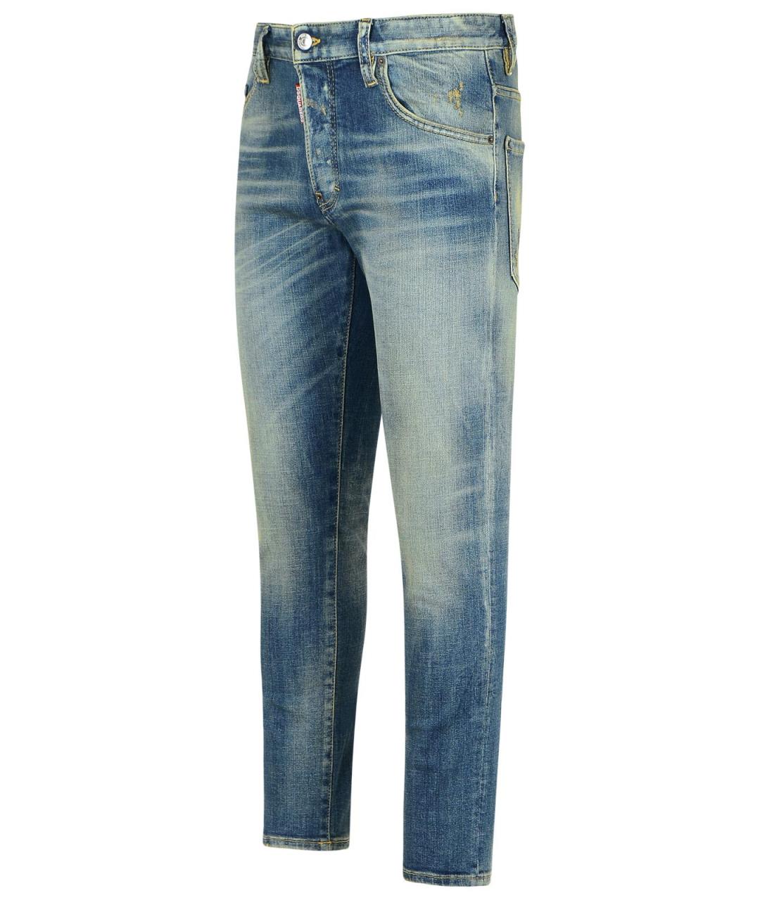 DSQUARED2 Синие хлопковые джинсы скинни, фото 2