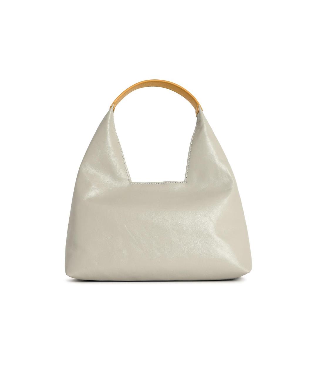 MARNI Серая кожаная сумка через плечо, фото 3