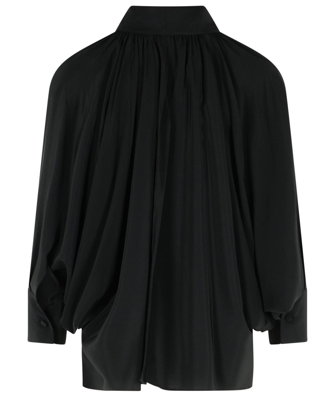 MAX MARA Черная шелковая рубашка, фото 3