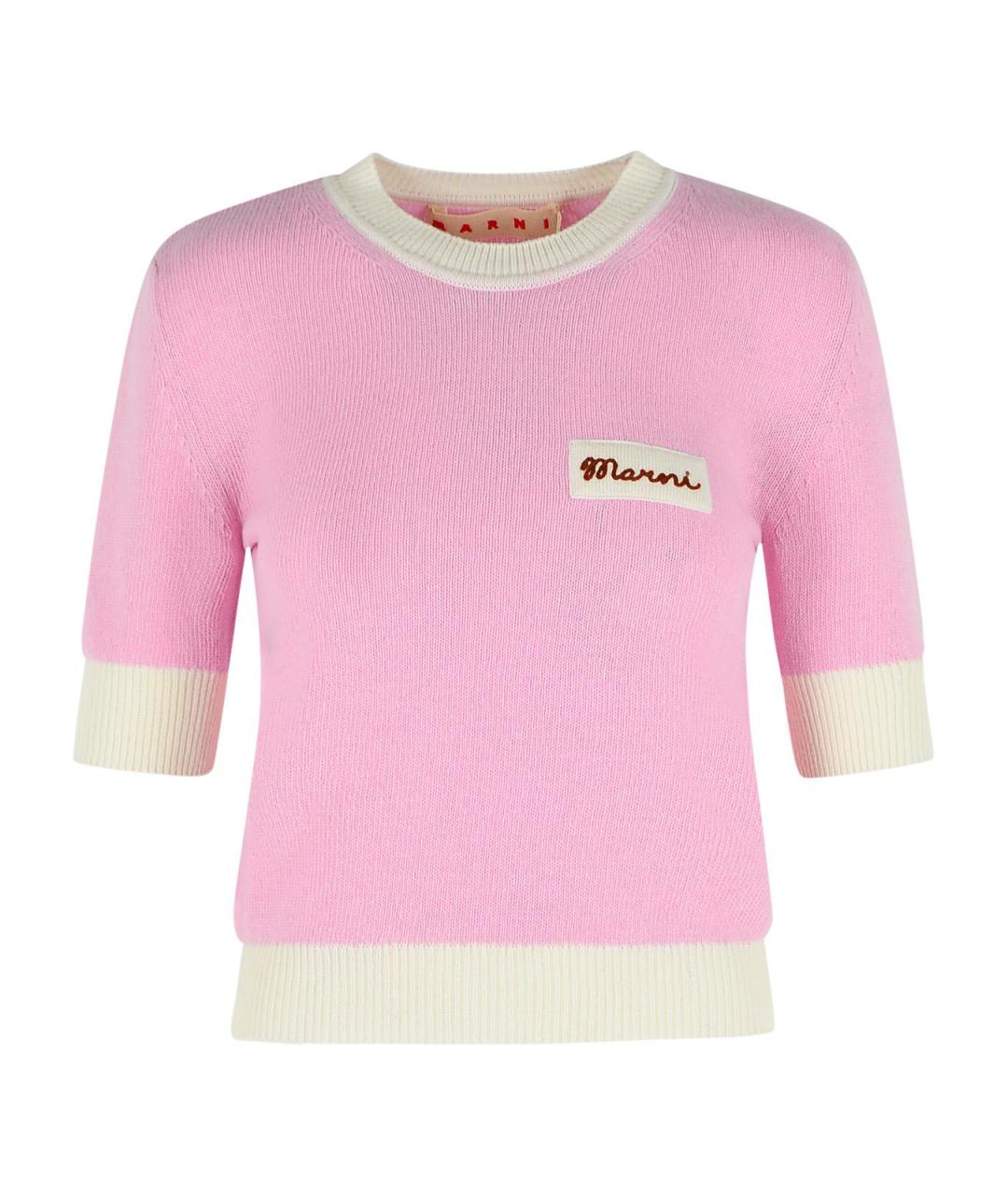 MARNI Розовый шерстяной джемпер / свитер, фото 1