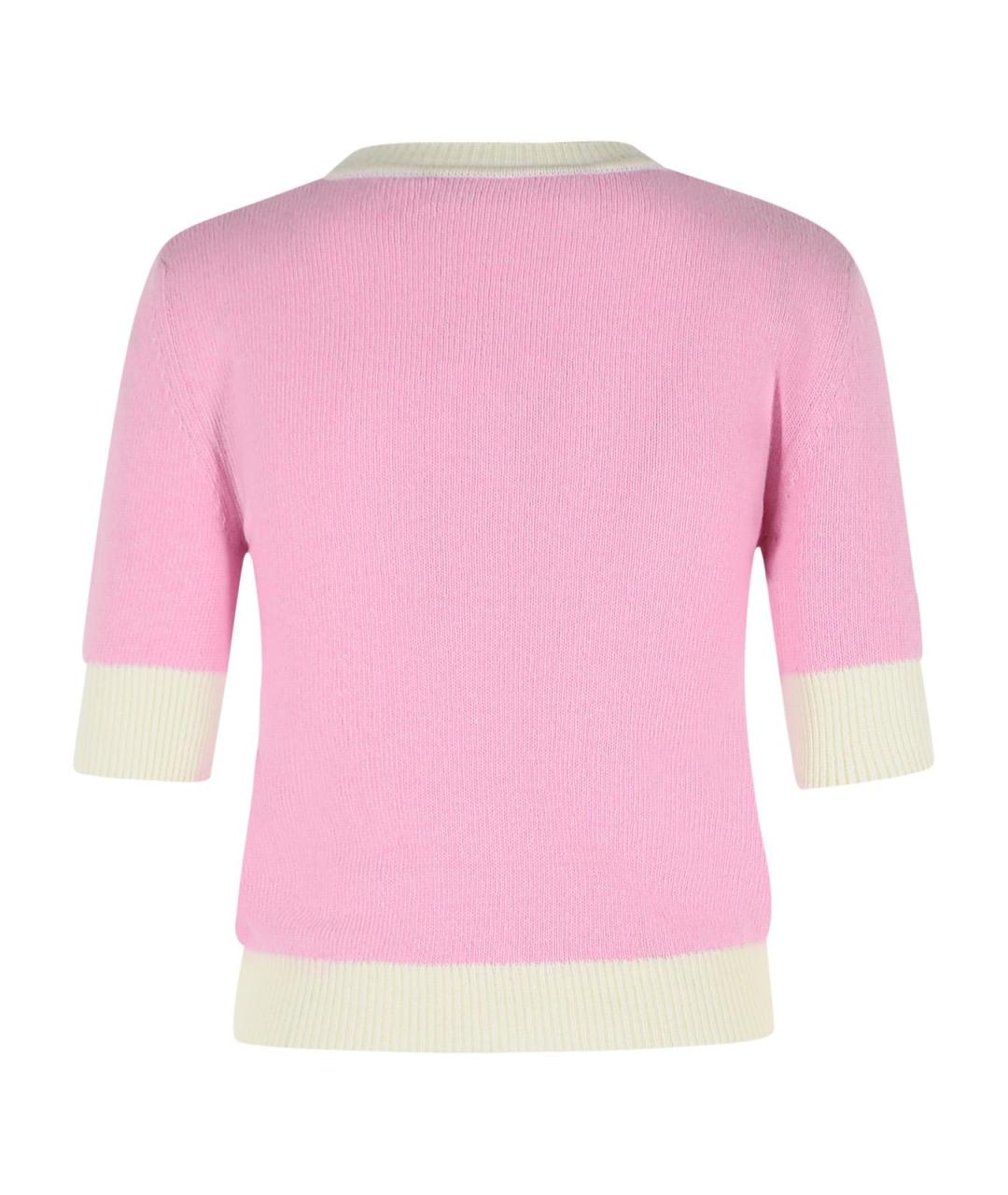 MARNI Розовый шерстяной джемпер / свитер, фото 3