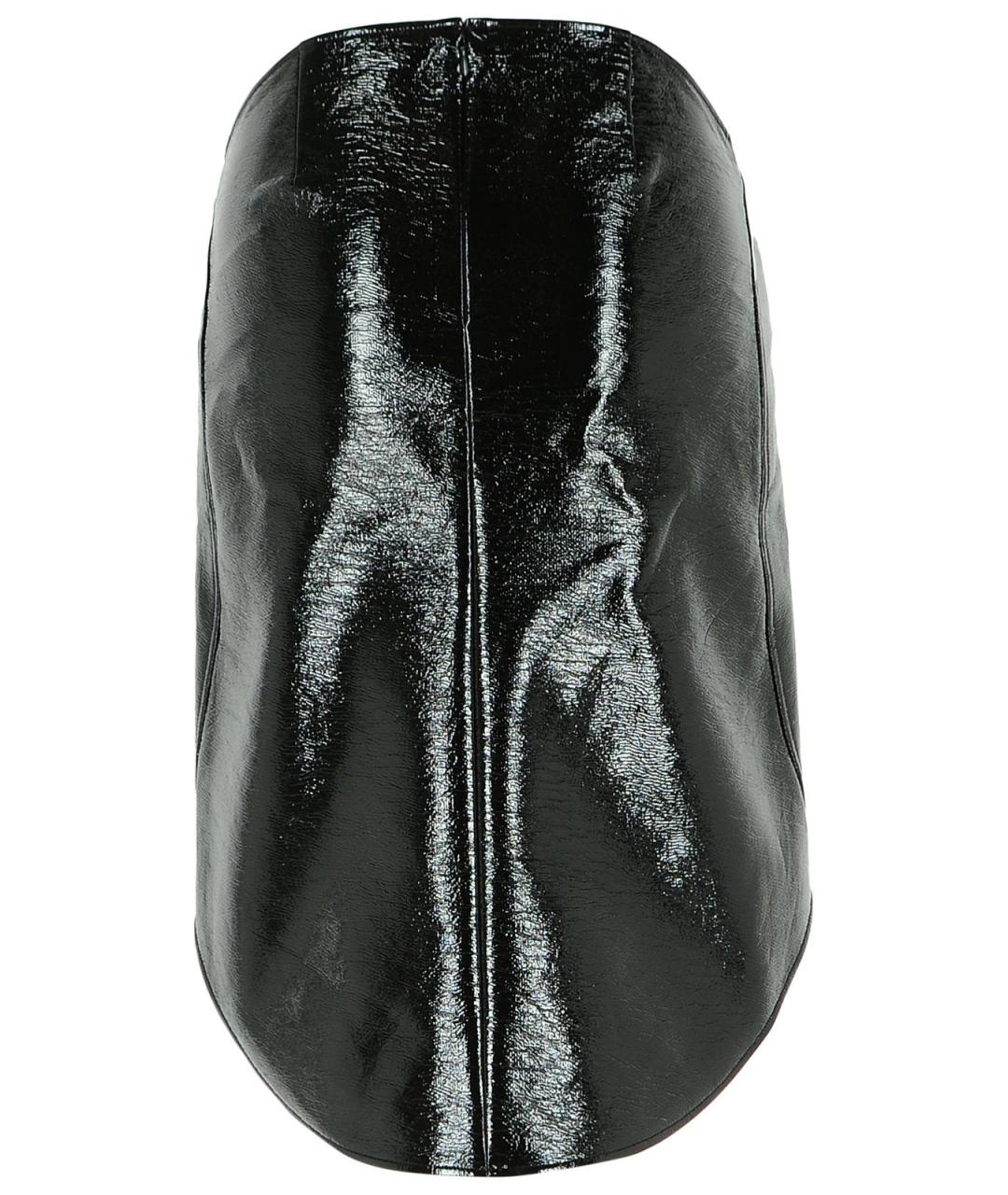 COURREGES Черная хлопковая юбка миди, фото 3